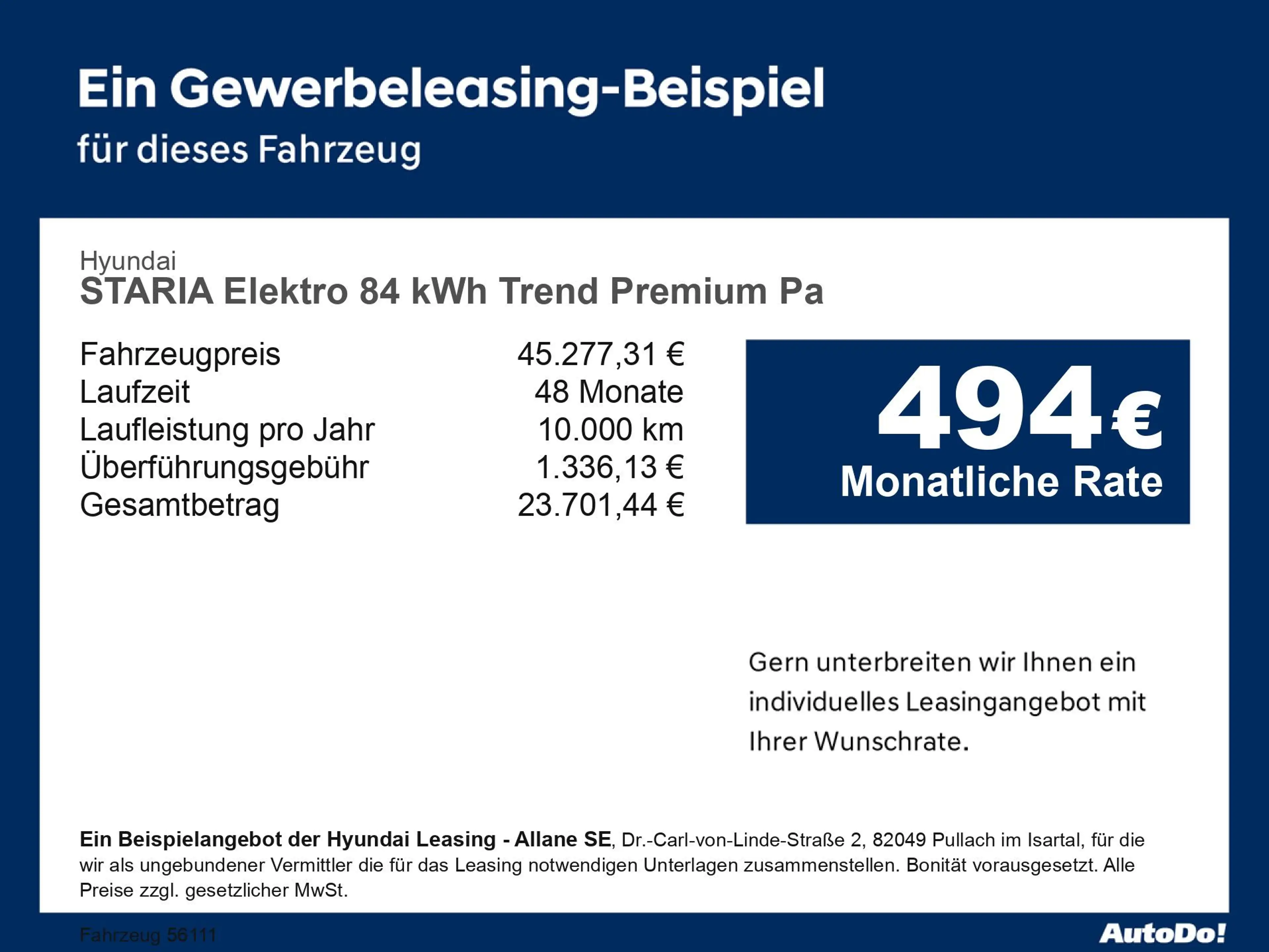 Hyundai STARIA Elektro 84 kWh Trend Premium Pa Bluetooth — photo 5