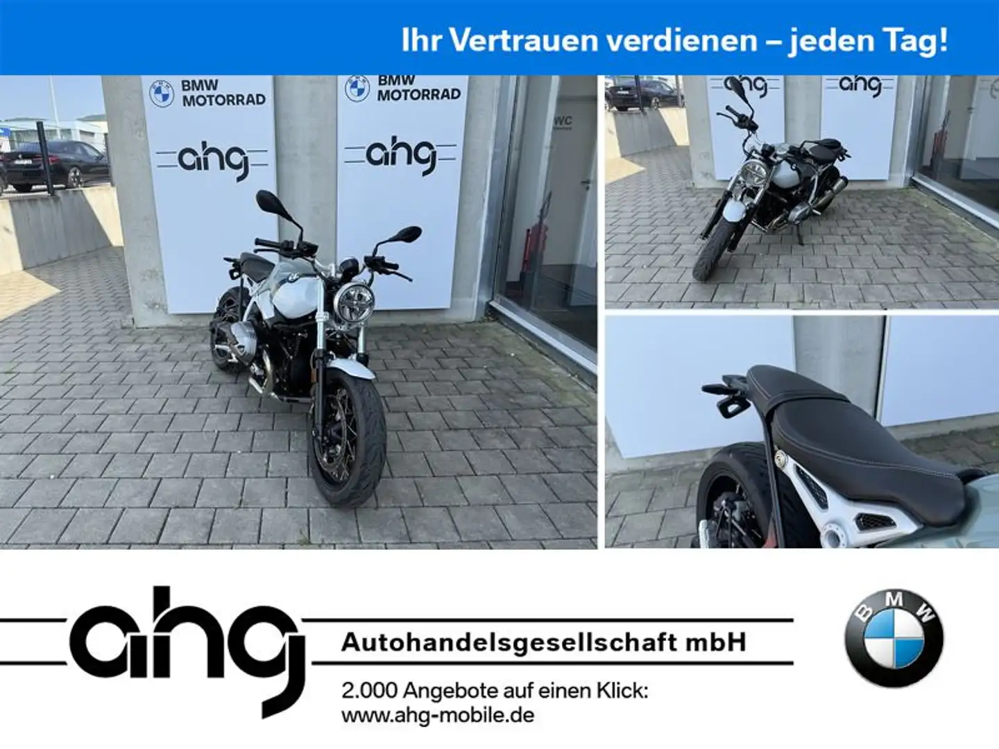 BMW R nineT Pure Option 719 mit Komfort Paket uvm. Alb - 1