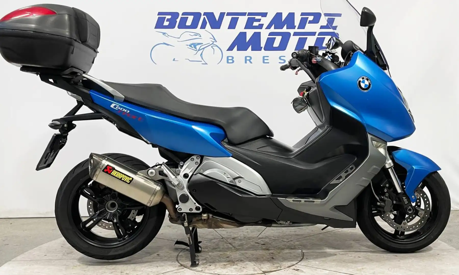 BMW C 600 Sport 2014 + AKRAPOVIC + BAULETTO Bleu - 1