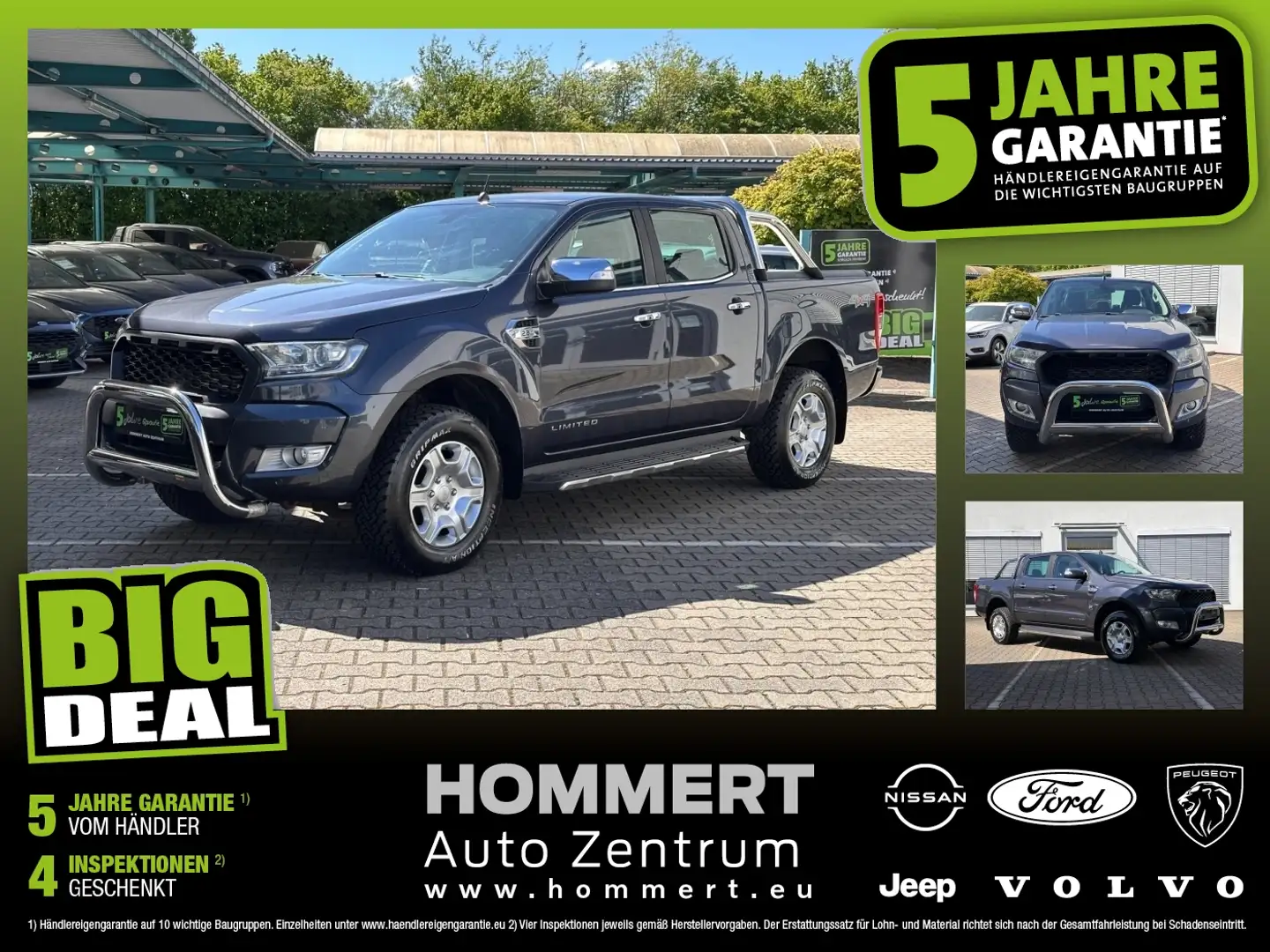 Ford Ranger DoKa 2.2 TDCi Limited *AHK*Standh.*Kamera Grau - 1