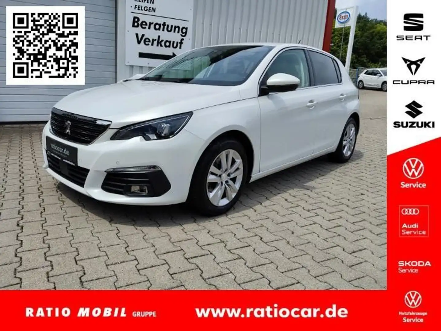 Peugeot 308 ALLURE 1.2 PURE TECH NAVI SHZ VOLL-LED ACC Blanc - 1