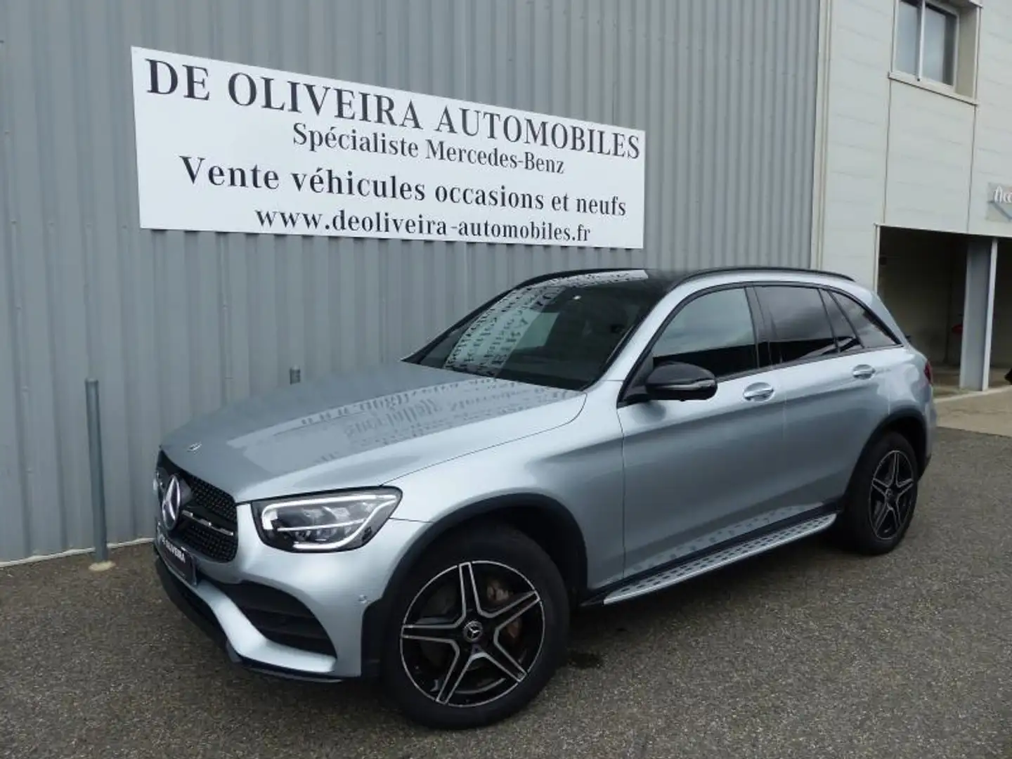 Mercedes-Benz GLC 300 300 de 194+122ch AMG Line 4Matic 9G-Tronic (TVA) Argent - 1