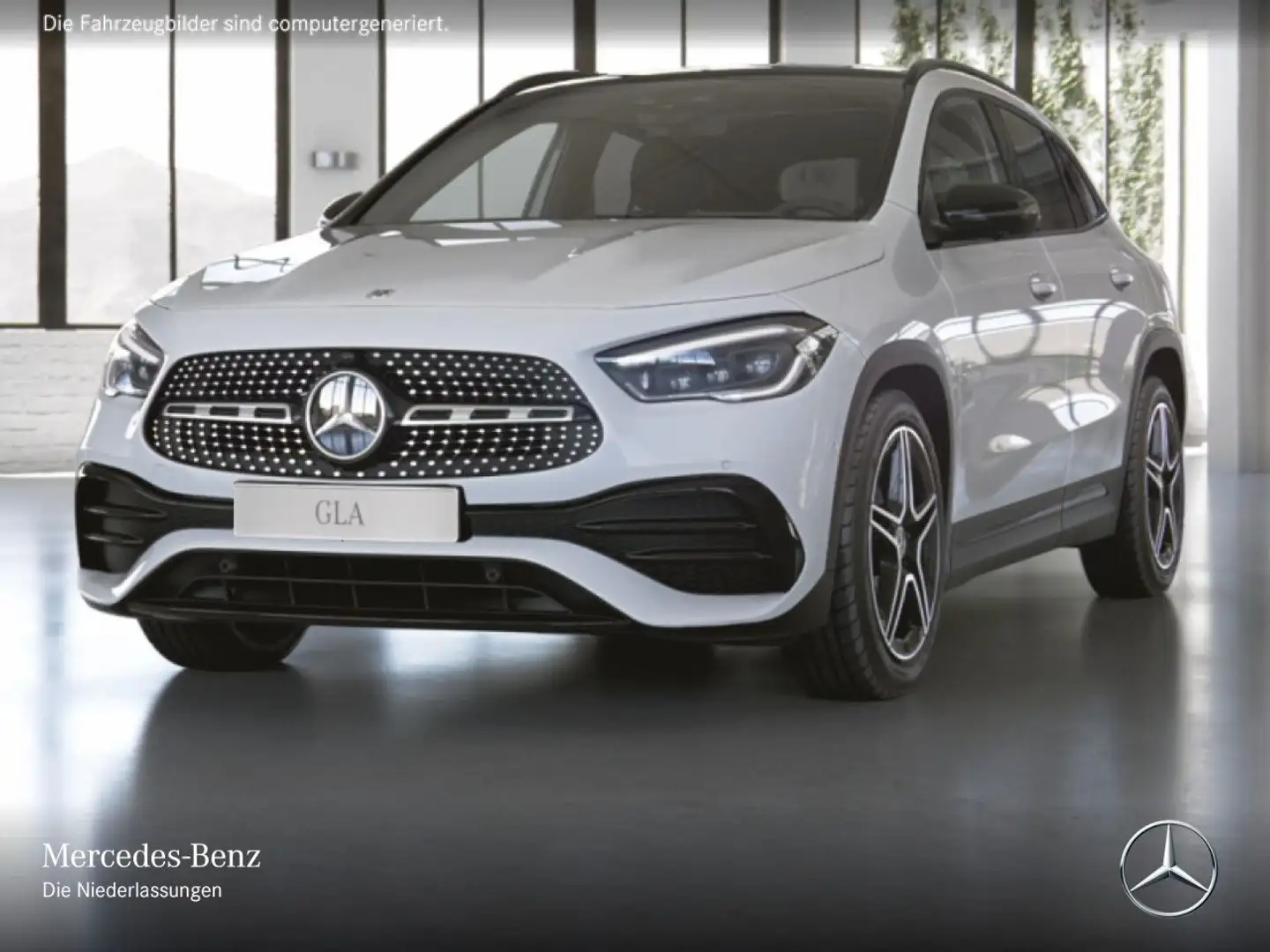 Mercedes-Benz GLA 200 AMG+NIGHT+PANO+360°+MULTIBEAM+FAHRASS+7G Weiß - 2