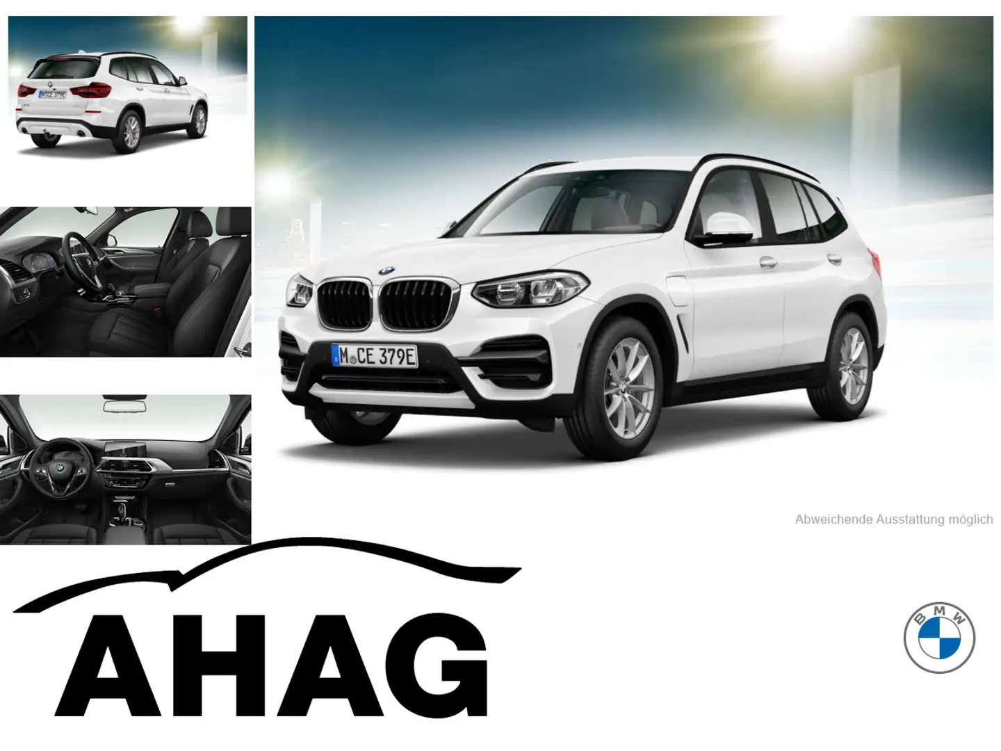 BMW X3 xDrive30e AHK HUD HiFi Alarm Sitzhz Business Weiß - 1