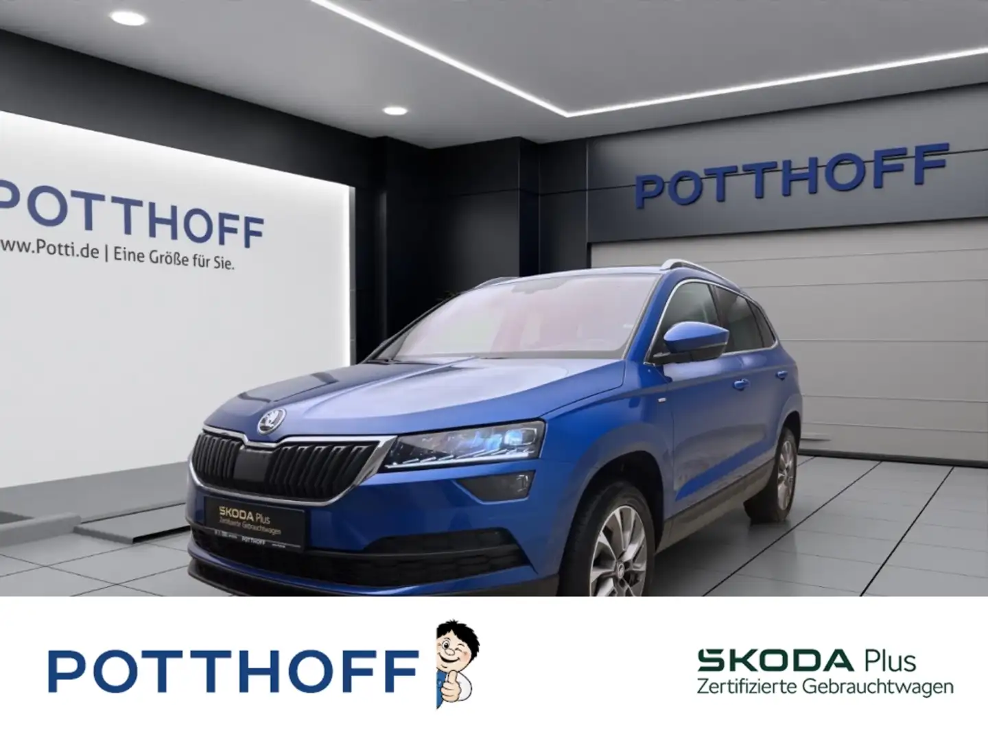 Skoda Karoq 1.5 TSI DSG CLEVER AHK PDC SITZHZG LED Blau - 1