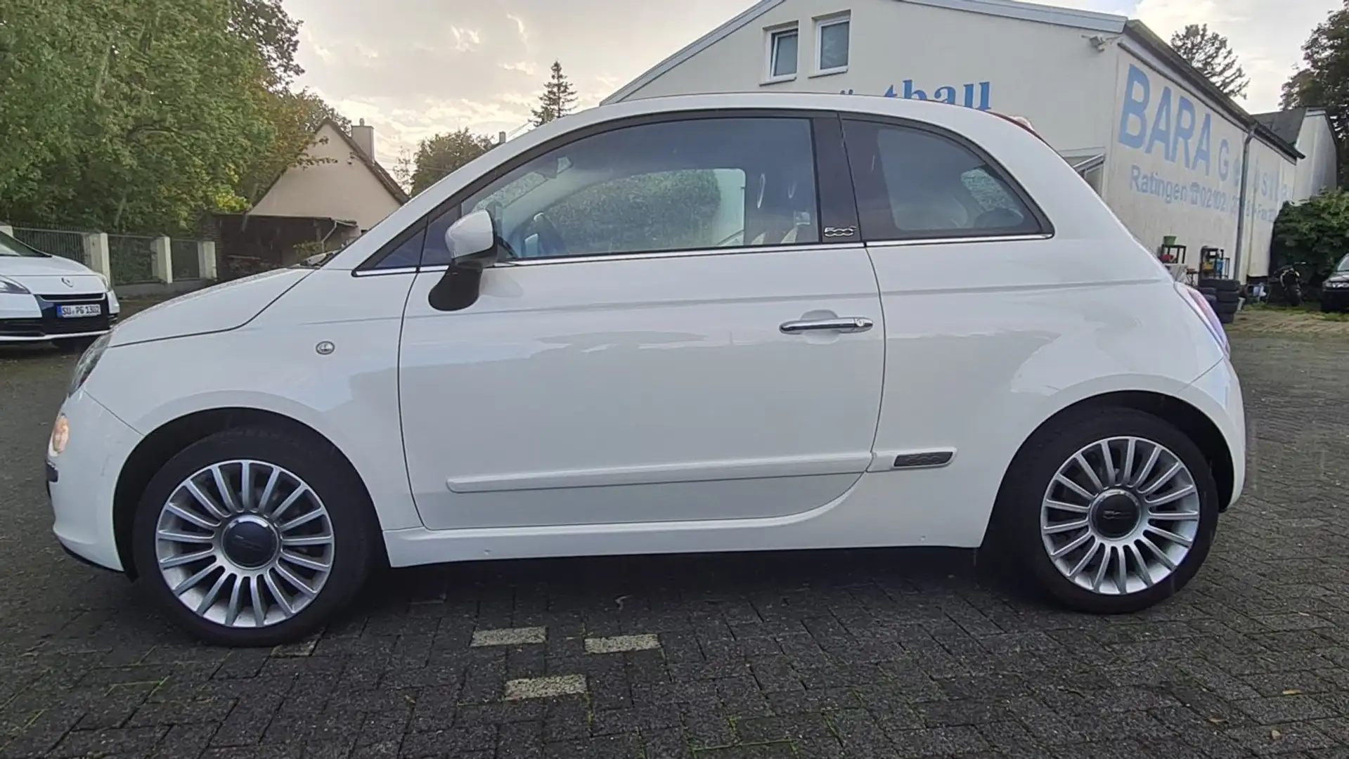 Fiat 500 Lounge /voll Scheckheft/ wunderschön/Leder Blanco - 1