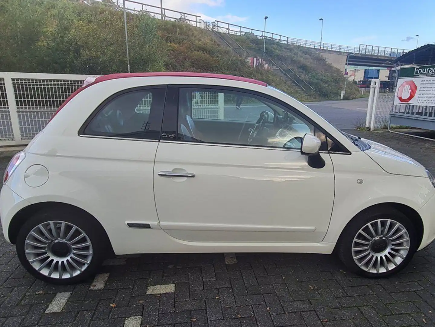 Fiat 500 Lounge /voll Scheckheft/ wunderschön/Leder Weiß - 2