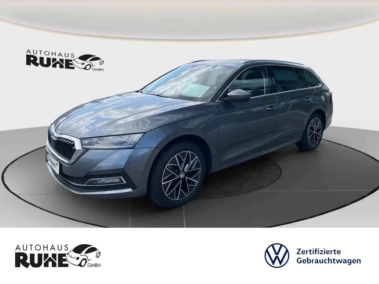 Skoda Octavia Combi 2.0 TDI Style LED HUD ACC NAVI Gris - 1