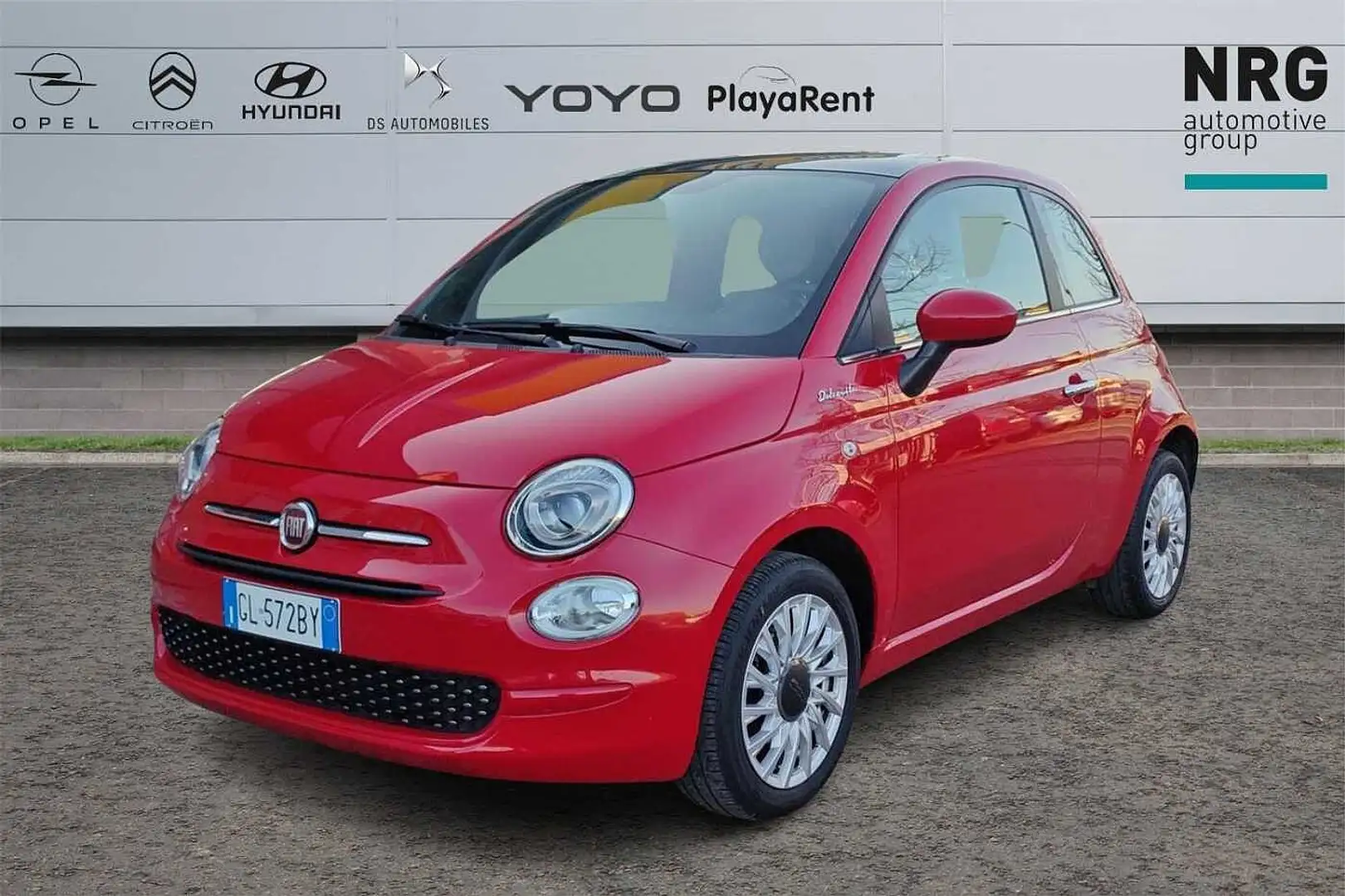 Fiat 500 1.0 Hybrid Dolcevita Rosso - 1