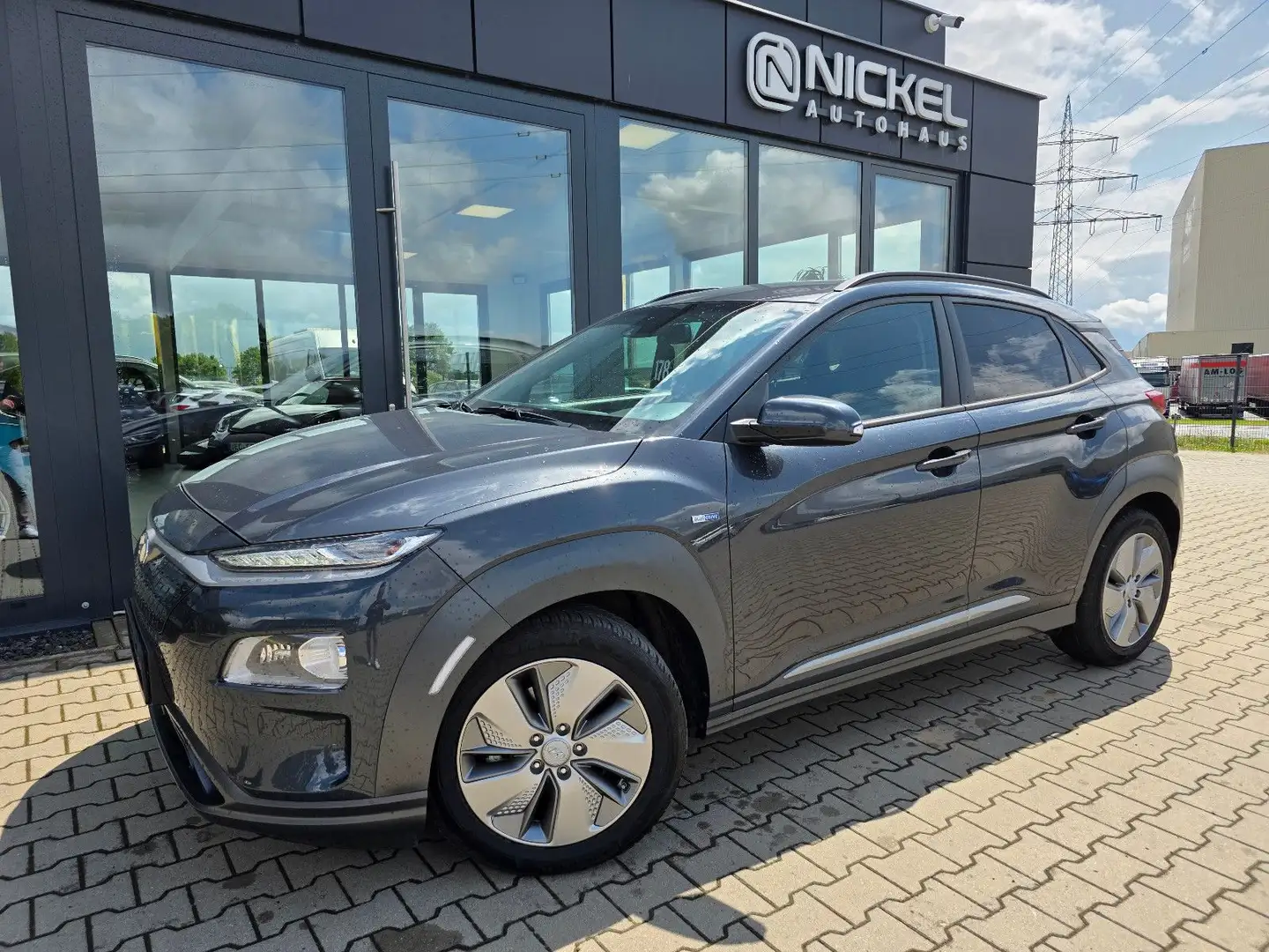 Hyundai Kona Style Elektro 64KW*Led*Kamera*HuD*Acc*TOP* Grau - 1