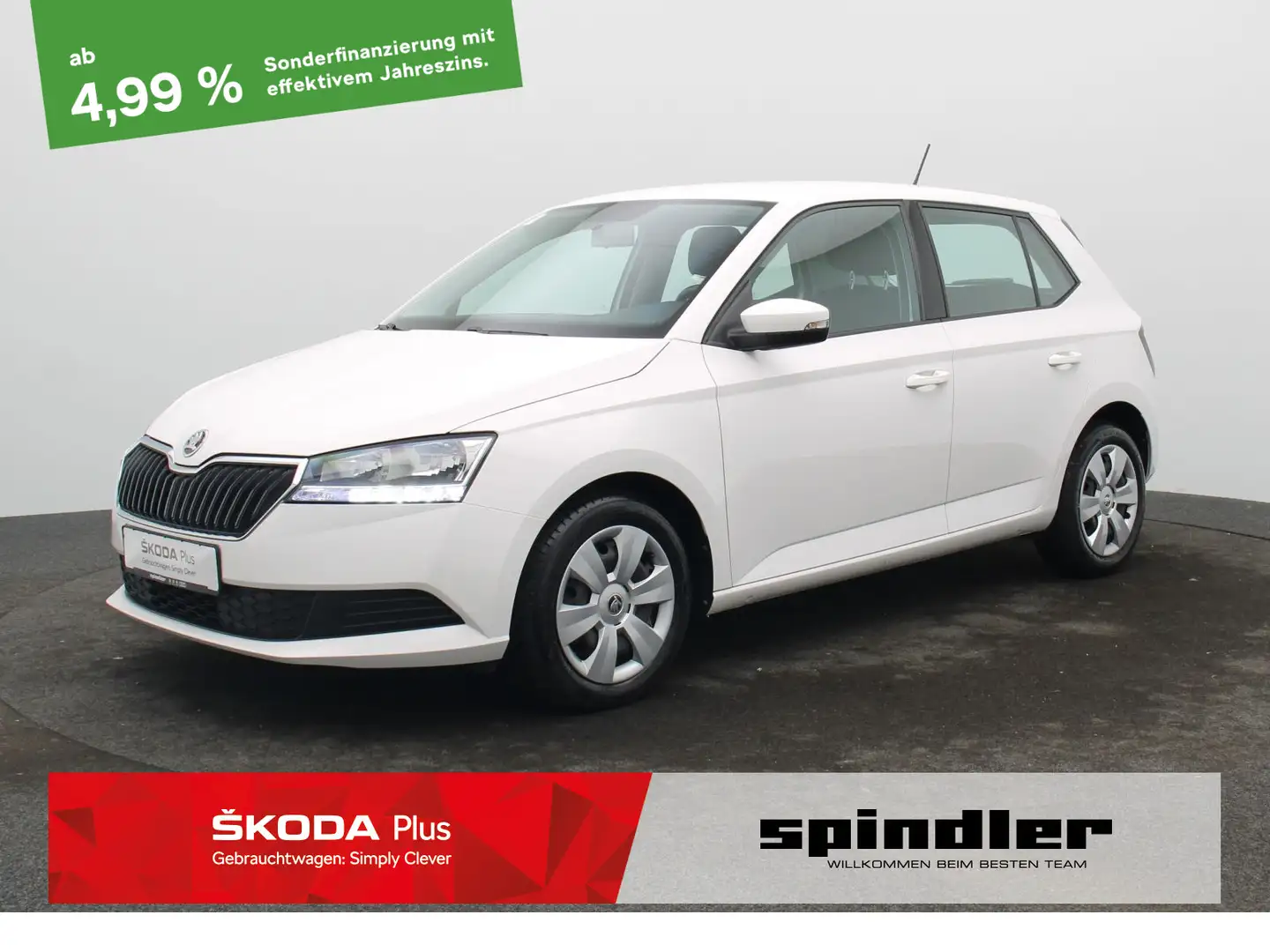 Skoda Fabia 1.0TSI / PDC, Klima, Bluetooth, Soundpaket Weiß - 1