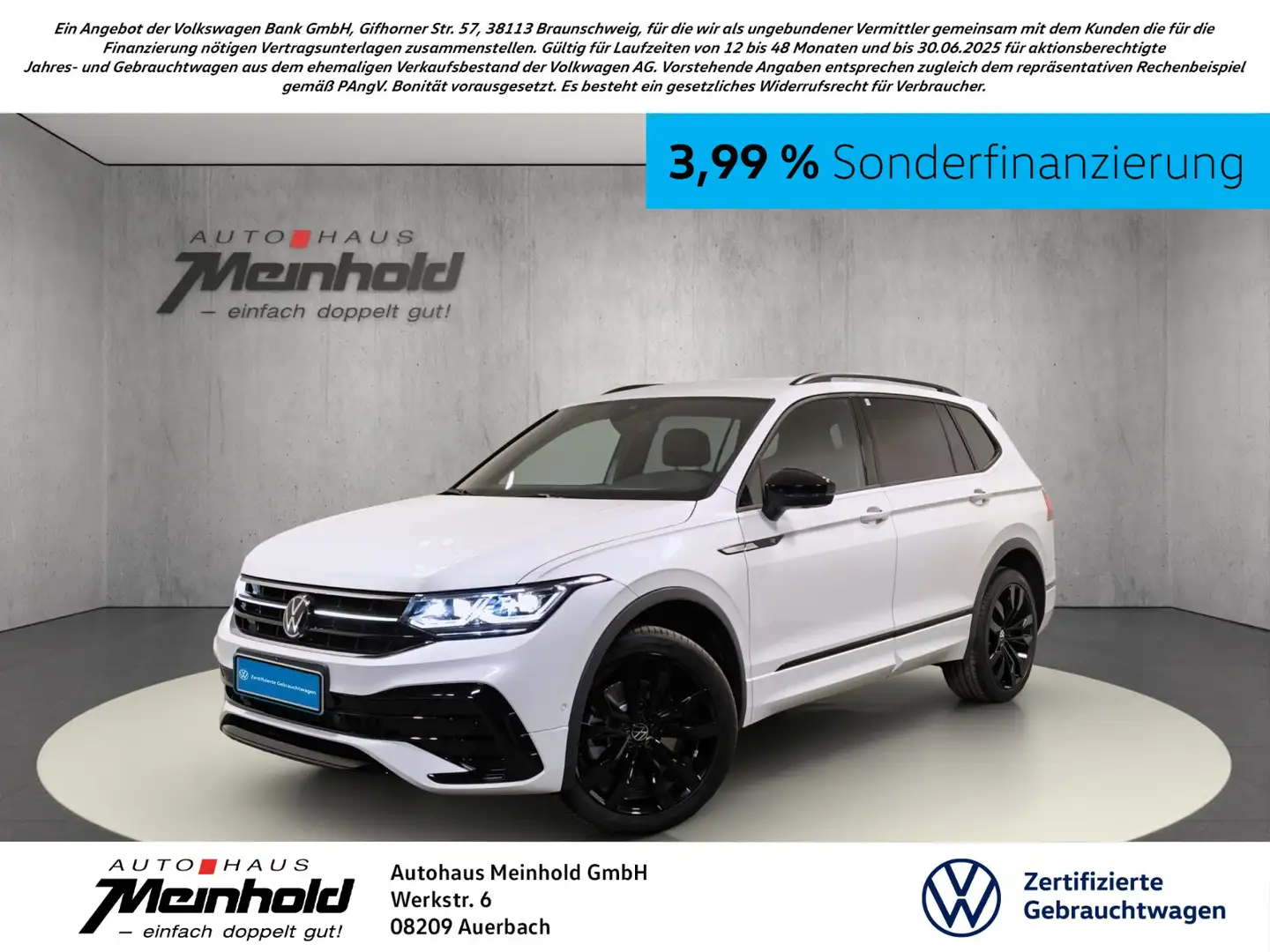 Volkswagen Tiguan Allspace 2.0 TDI DSG 4M R-Line Black Styl Weiß - 1