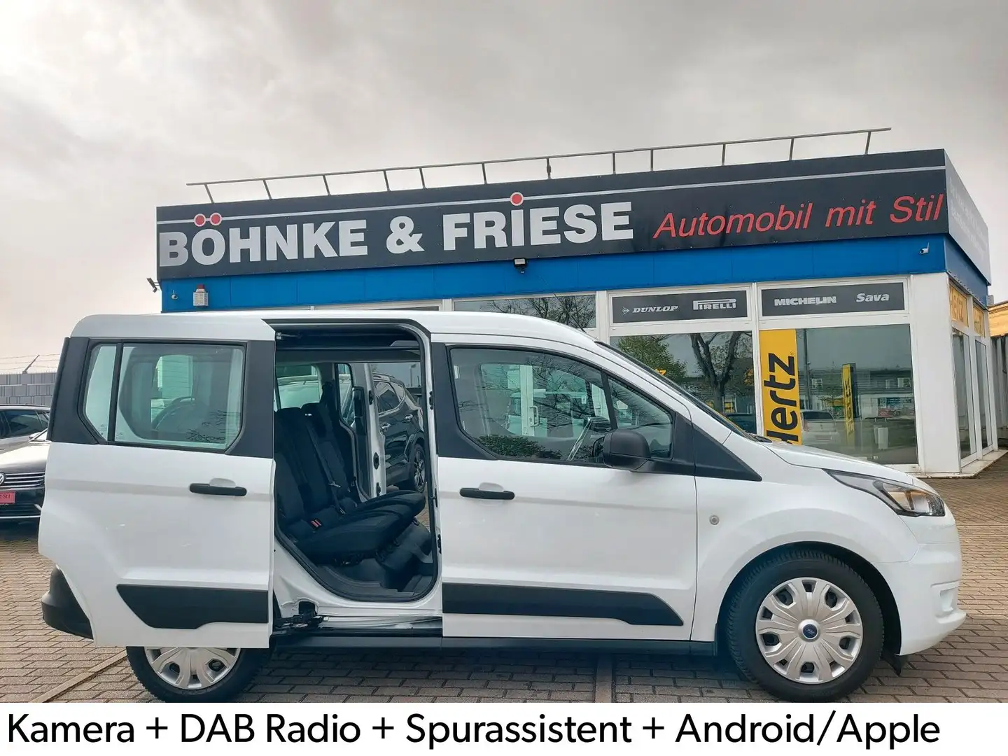 Ford Transit Connect 5 Sitze DAB Spurhalteassist Blanc - 1