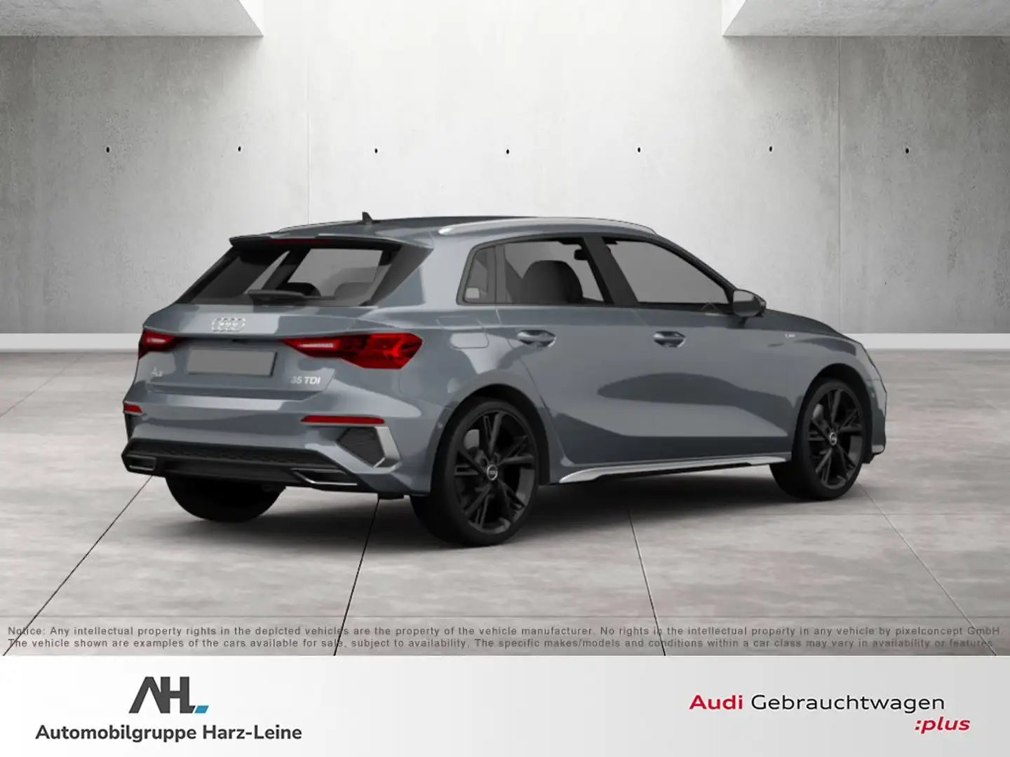 Audi A3 Sportback 40 TFSI e S line Matrix Panorama Grau - 2