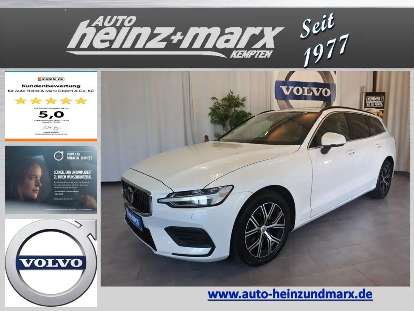 Volvo V60 B4 D Core Autom. Standheizung-ACC-Kamera-AHK Blanc - 1