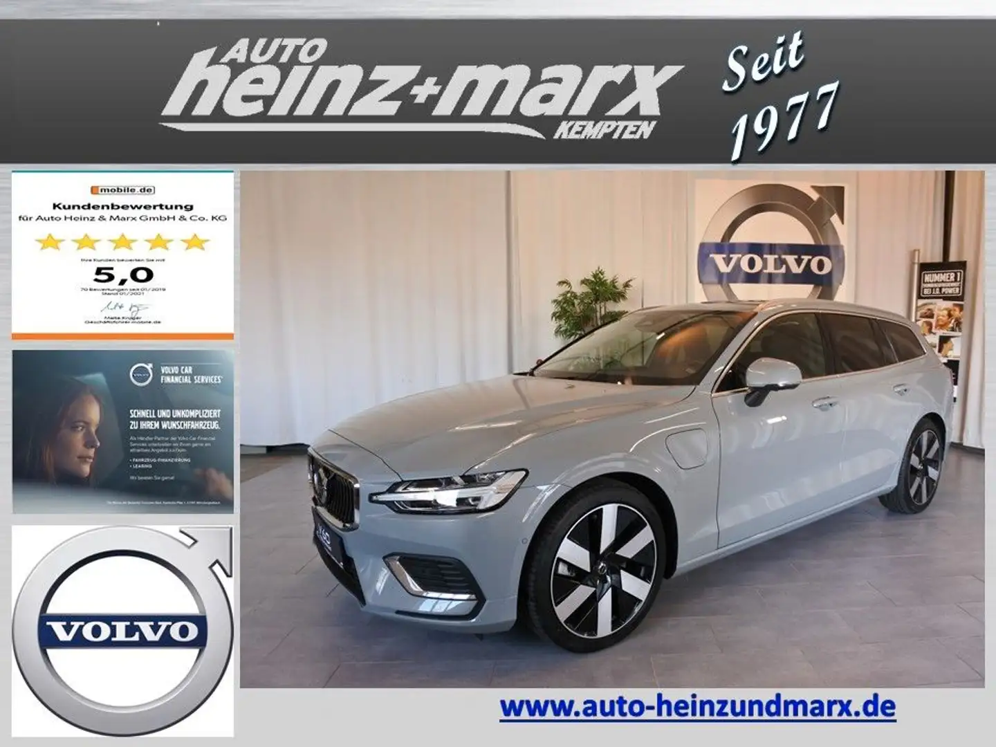 Volvo V60 B4 D Core Autom. Standheizung-ACC-Kamera-AHK Weiß - 1