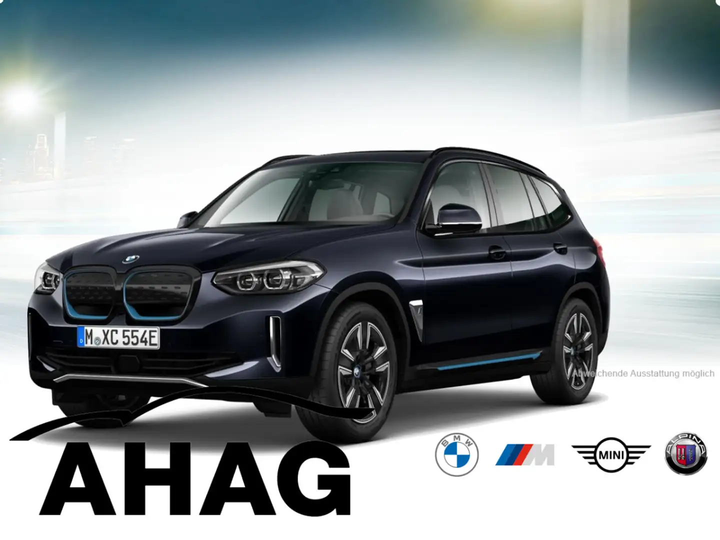 BMW iX3 ix3 80KWH INSPIRING Auto EDC Klimaaut. AHK Negru - 1