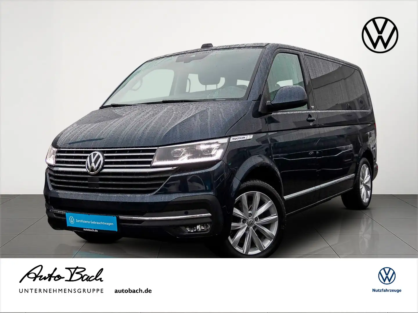 Volkswagen T6.1 Multivan 2.0 TDI DSG, Generation Six, AHK, Bleu - 1