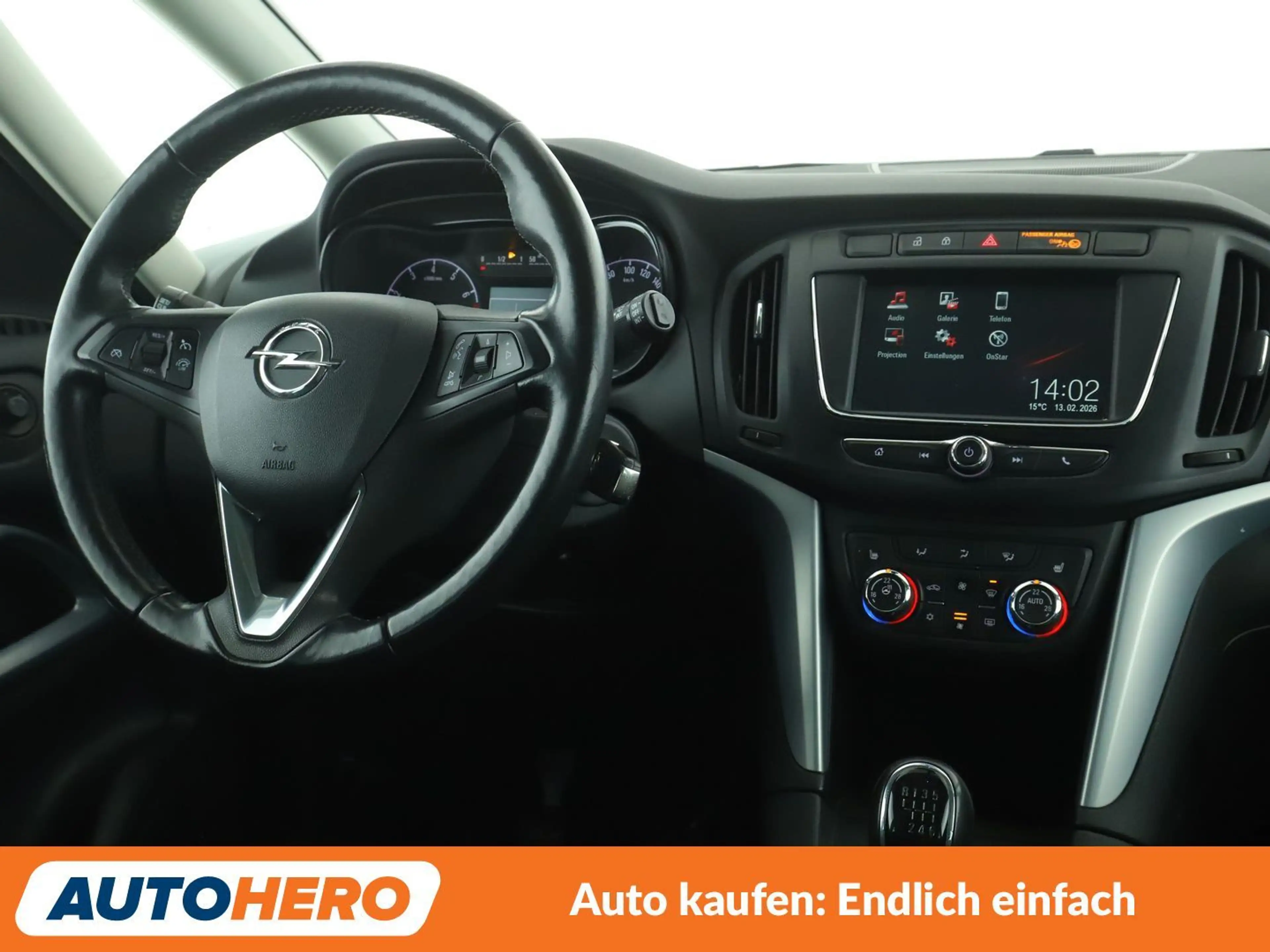 Opel Zafira Tourer 1.4 Turbo ON *TEMPO*PDC*SHZ*KLIMA*ALU*GARANTIE* — photo 13