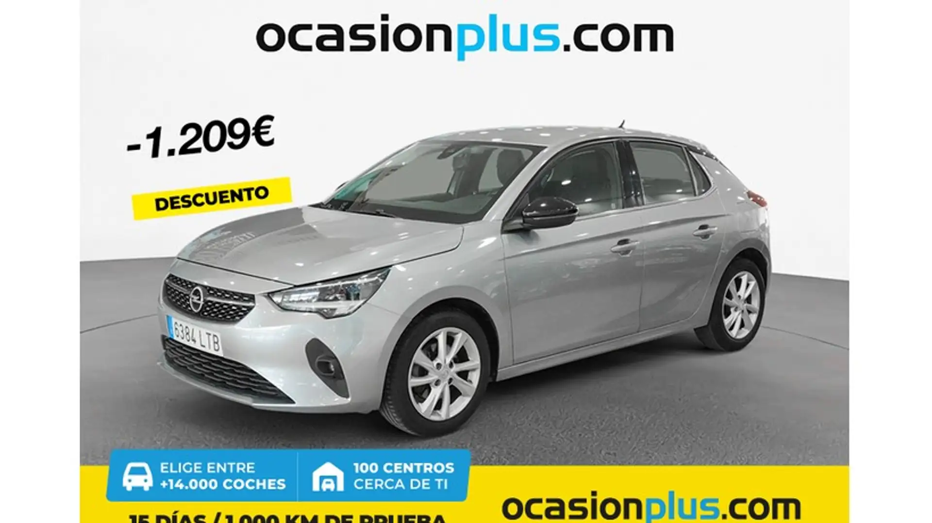 Opel Corsa 1.2T XHT S/S Elegance AT8 100 Gris - 1
