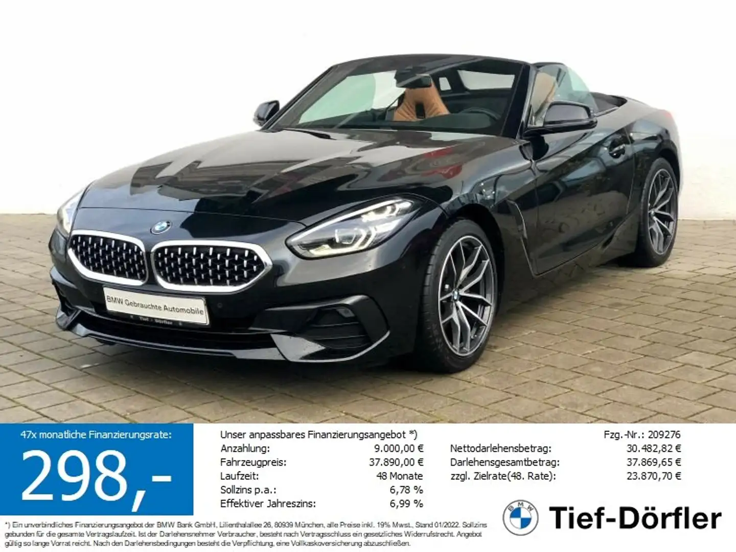 BMW Z4 sDrive20i SAG Sport Line LED+/HUD/hk/M-SITZ Noir - 1