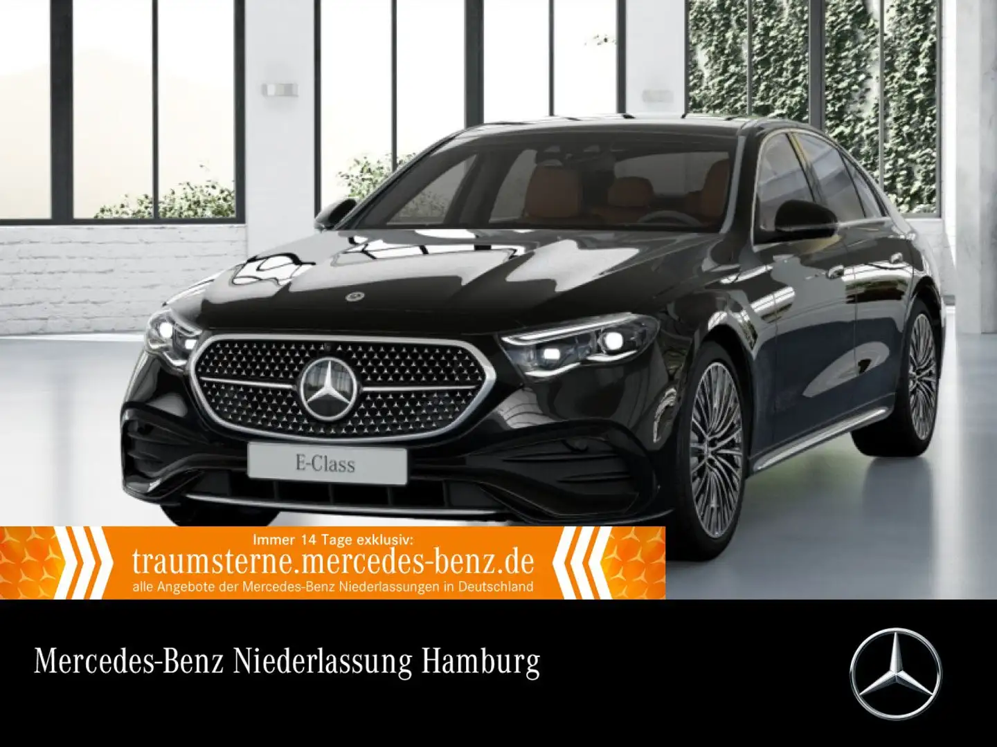 Mercedes-Benz E 200 AMG Fahrass 360° Pano Burmester Distr. HUD Nero - 1