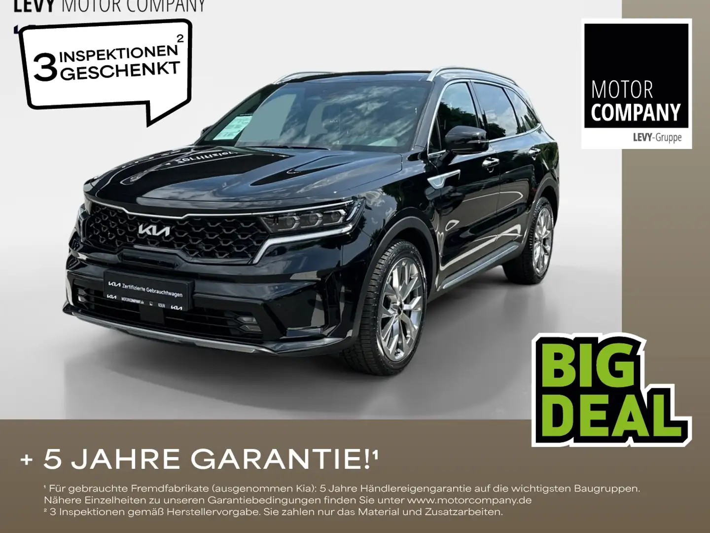 Kia Sorento 2.2 CRDi Spirit AHK+Automatik+Allwetter+ Černá - 1