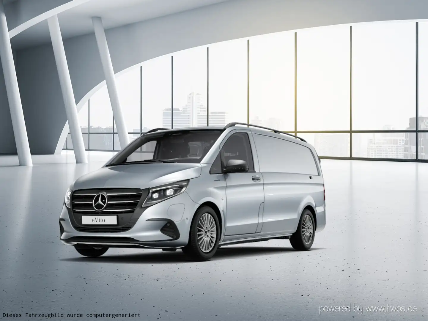 Mercedes-Benz Vito eVito112 KA/L DISTR. Navi M-BEAM Klima Kamera Silber - 2
