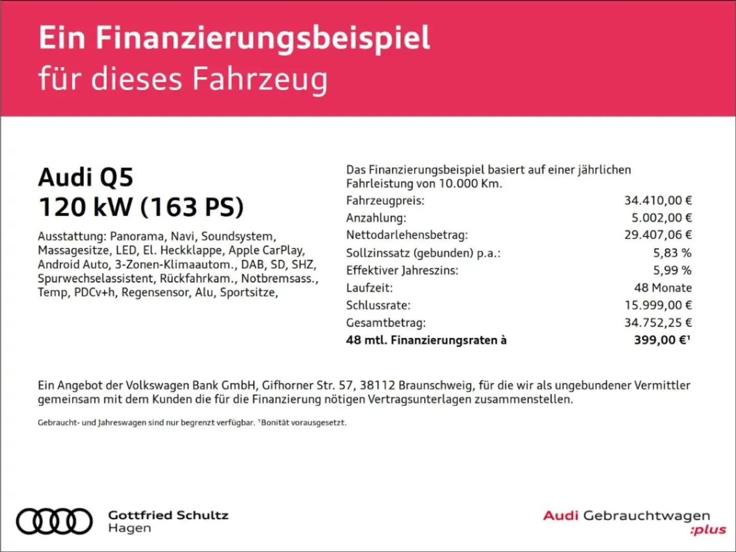 Audi Q5 35 TDI S-tronic LED NAV PAN KAMERA sport Schwarz - 2