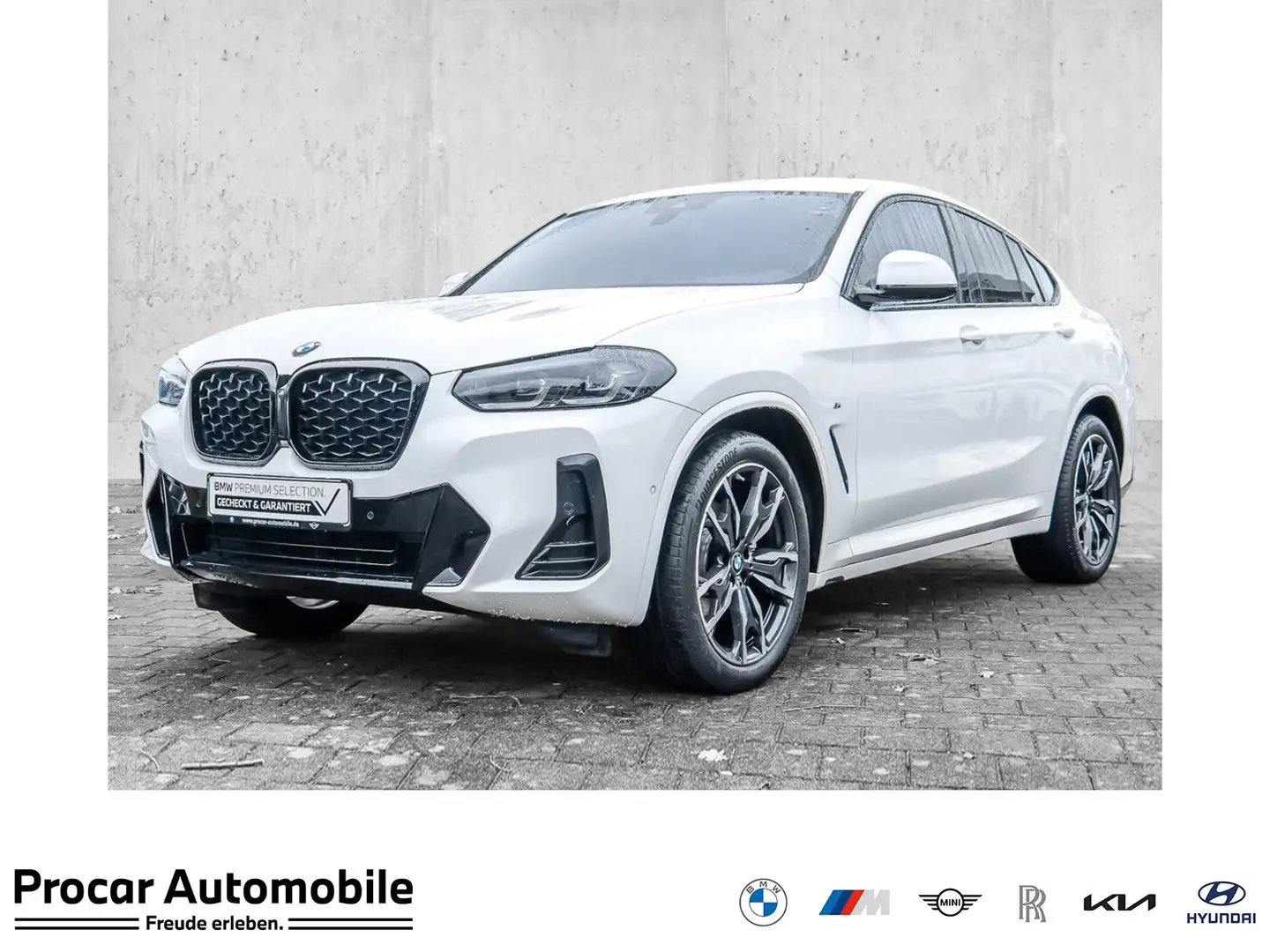 BMW X4 xDrive20d M Sport AHK RFK NAVI Standh. LED Weiß - 1