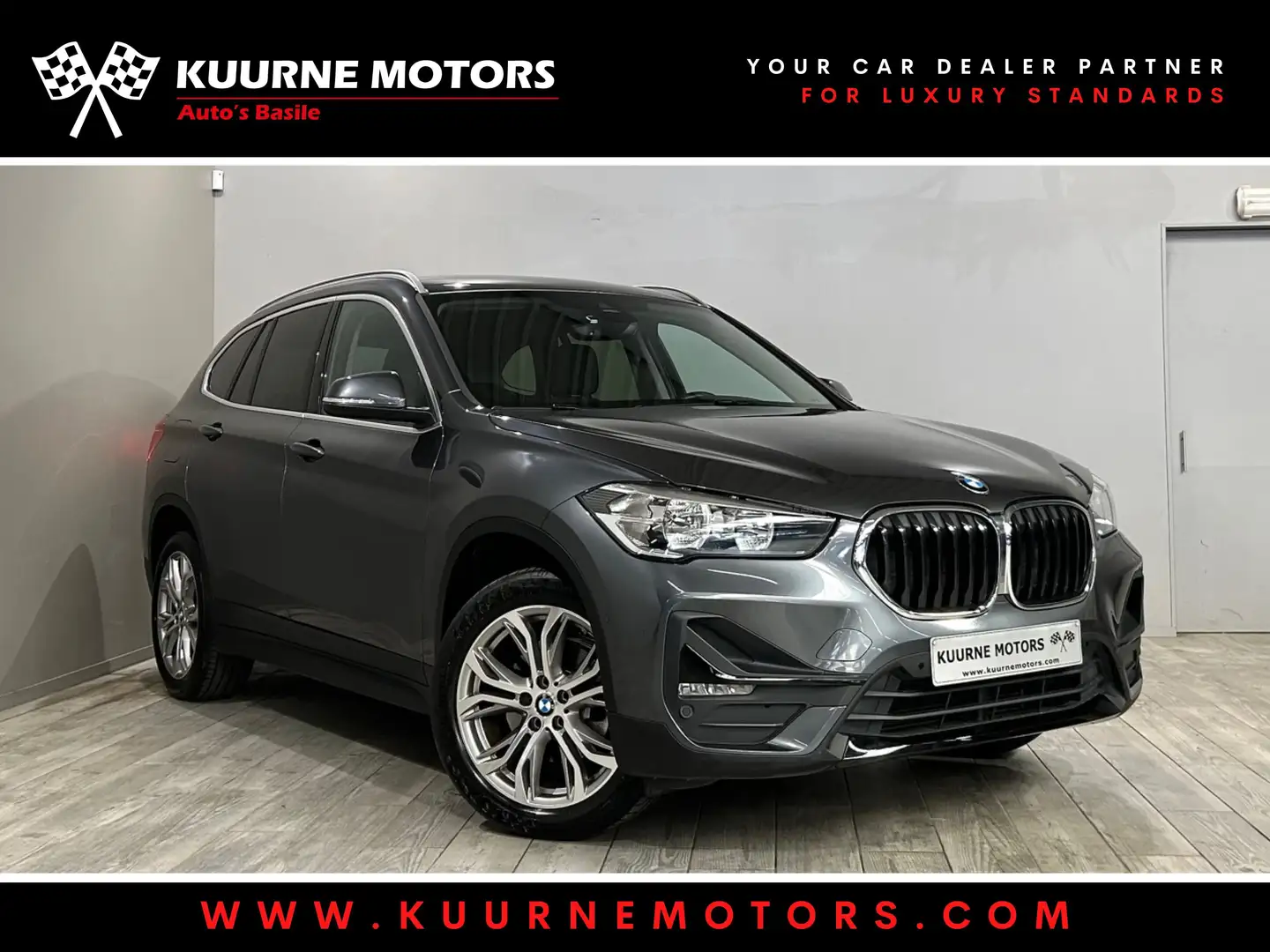 BMW X1 sDrive18dA Alu18"/SportZet/Leder/Cam *1j garantie* Gri - 1