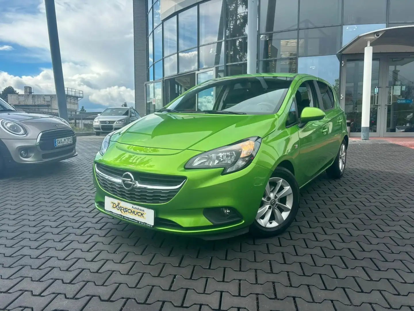 Opel Corsa E Drive Temp. PDC. Klima. Sitzh. WENIG KM. Green - 1