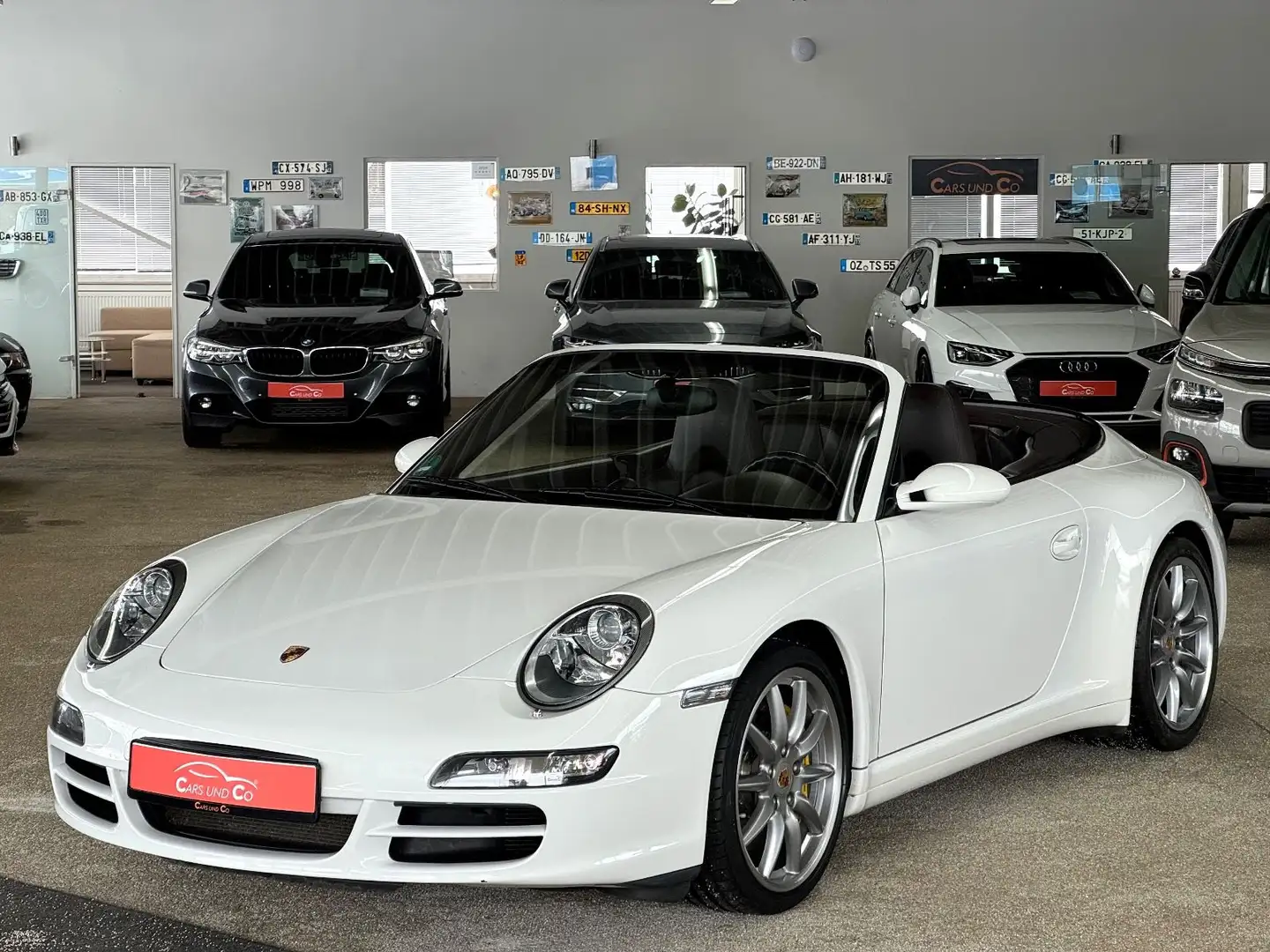 Porsche 997 /911 Carrera 4 S Cabrio DFz *X51*PCCB*SHZ*NAV Blanc - 1