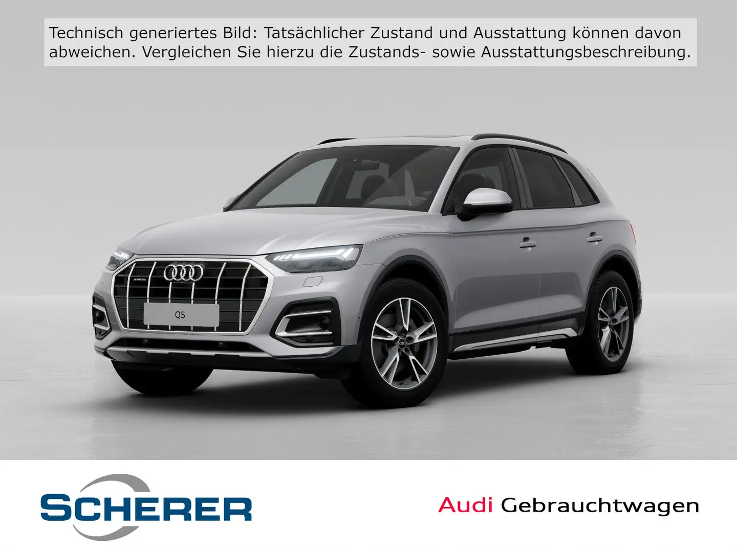 Audi Q5 Advanced 45TFSI quattro AHK NAVI MEMORY MATRI Silber - 1