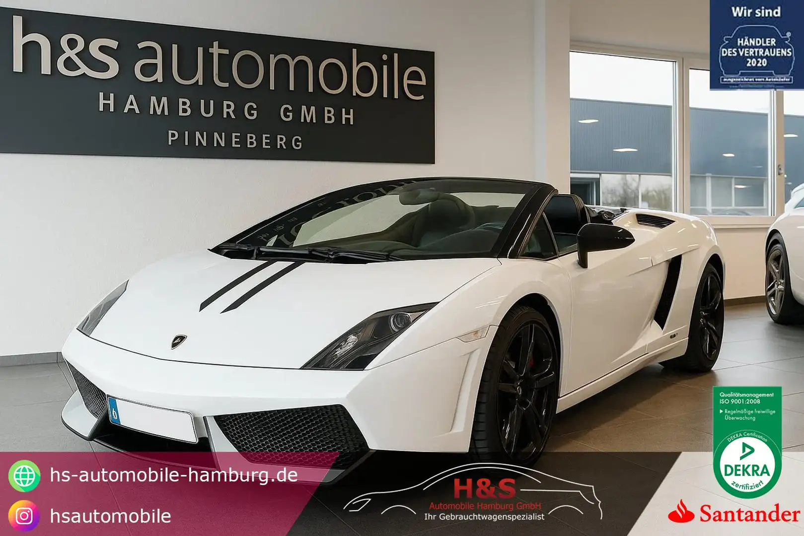 Lamborghini Gallardo LP560-4 E-Gear Spyder Weiß - 1