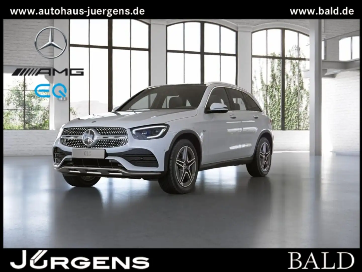 Mercedes-Benz GLC 300 de 4M AMG-Sport/MLB/360/Pano/AHK/Totw/19 Weiß - 1