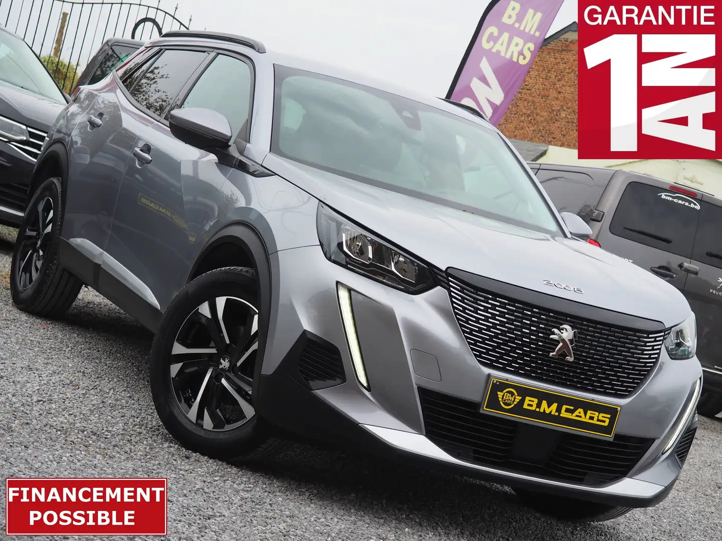 Peugeot 2008 1.2 PureTech ✅ALLURE✅EAT8-GPS-LED-CLIM-TVA 21% Grijs - 1