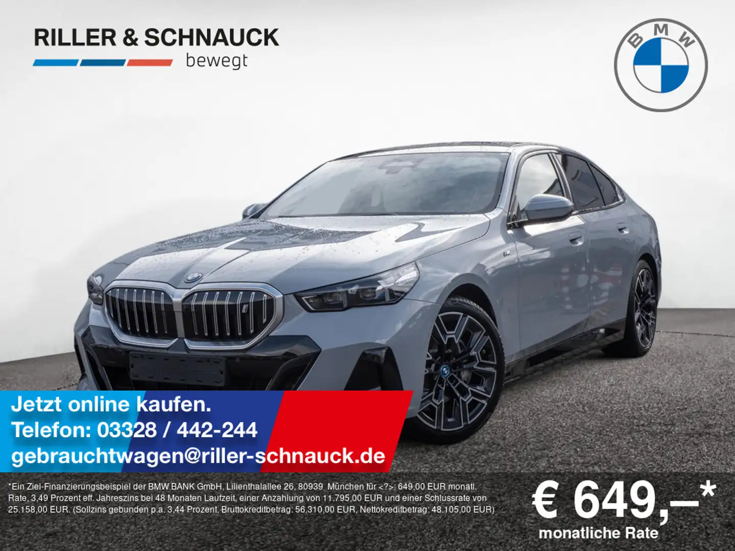 BMW i5 eDrive 40 M-Sport PANO 360° SITZBELÜFTUNG Grigio - 1