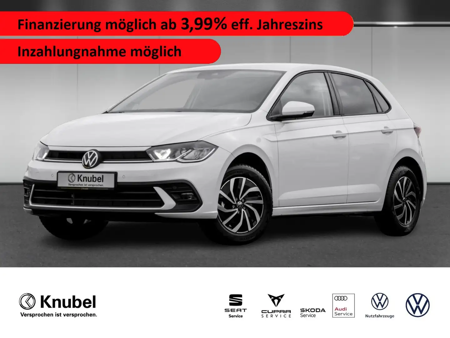 Volkswagen Polo Life 1.0 LED/Ready2Discover/Ganzj.reifen Weiß - 1