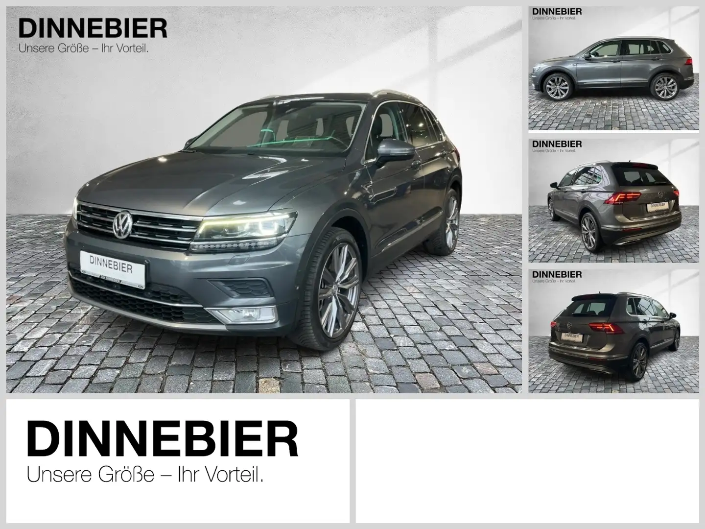 Volkswagen Tiguan Highline BMT/ 4Motion 360-CAM ACC Grau - 1
