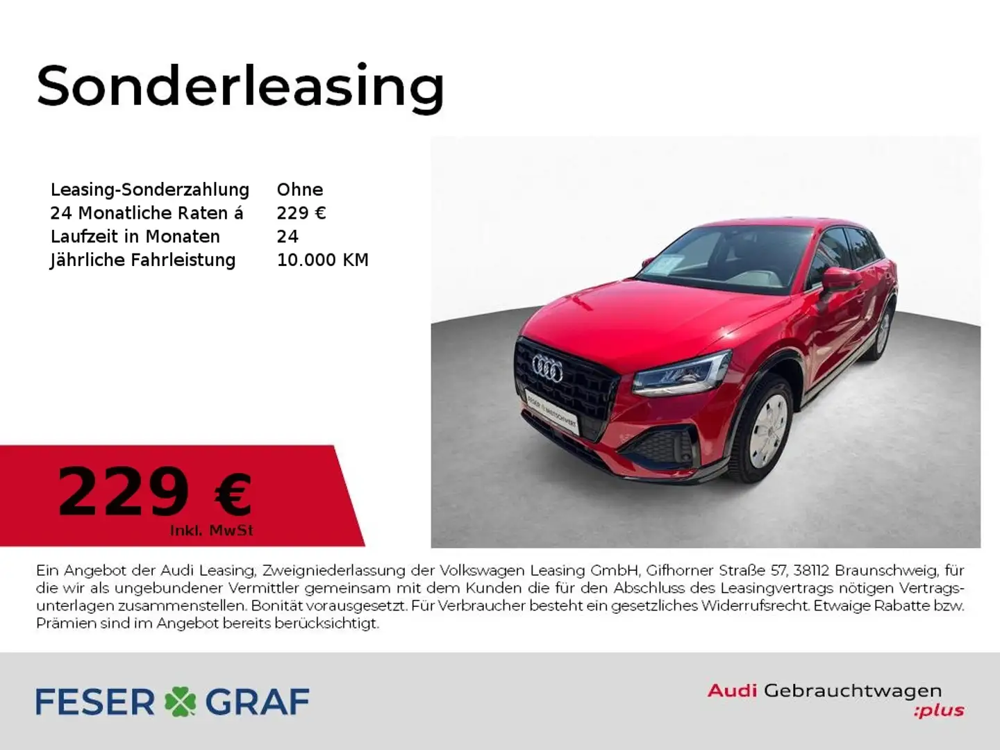 Audi Q2 adv. 35 TDI S-tronic - Tempomat - LED - AHK Rot - 1