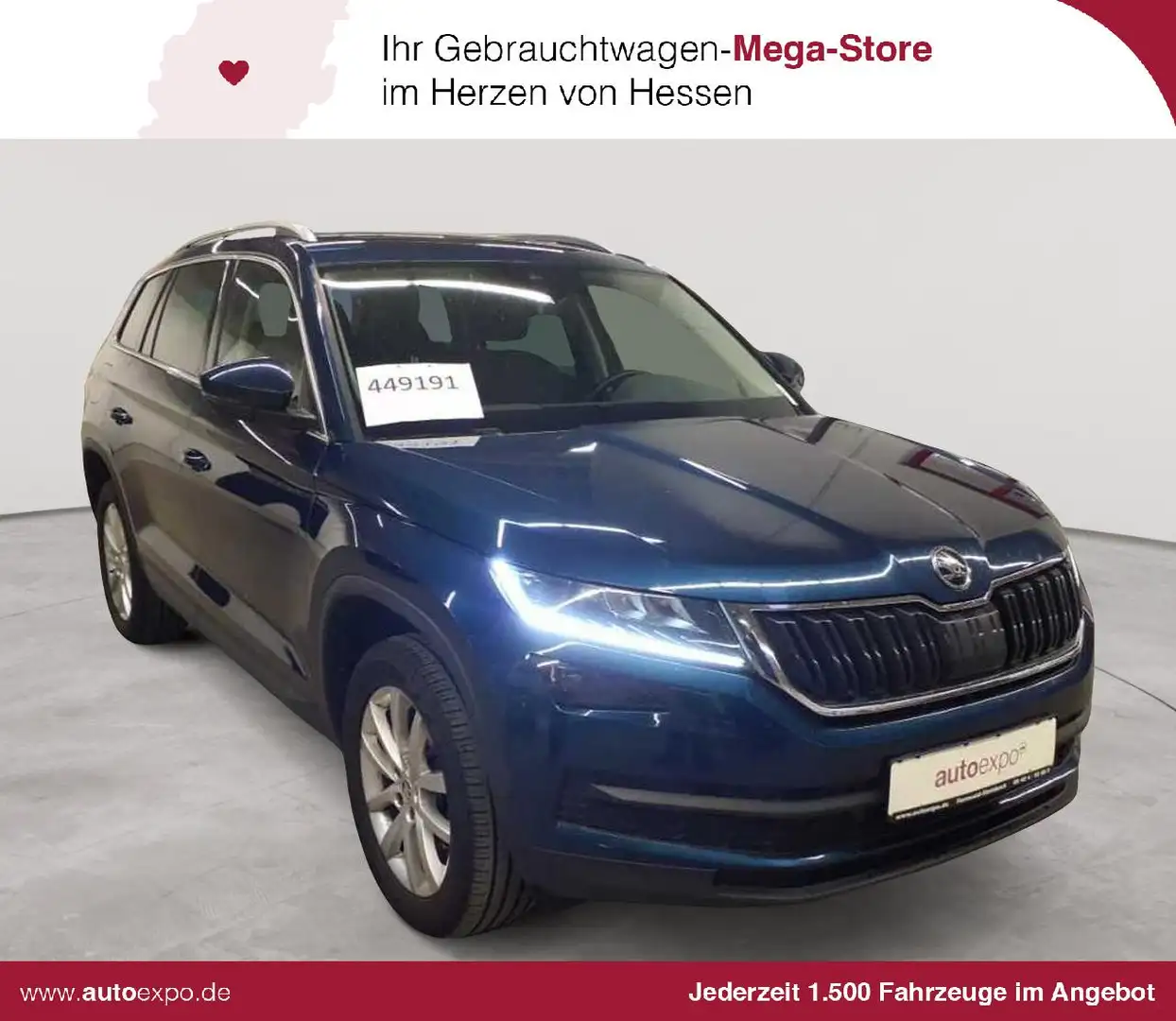 Skoda Kodiaq 2.0 TDI 4x4 Style PANO AHK Blau - 1