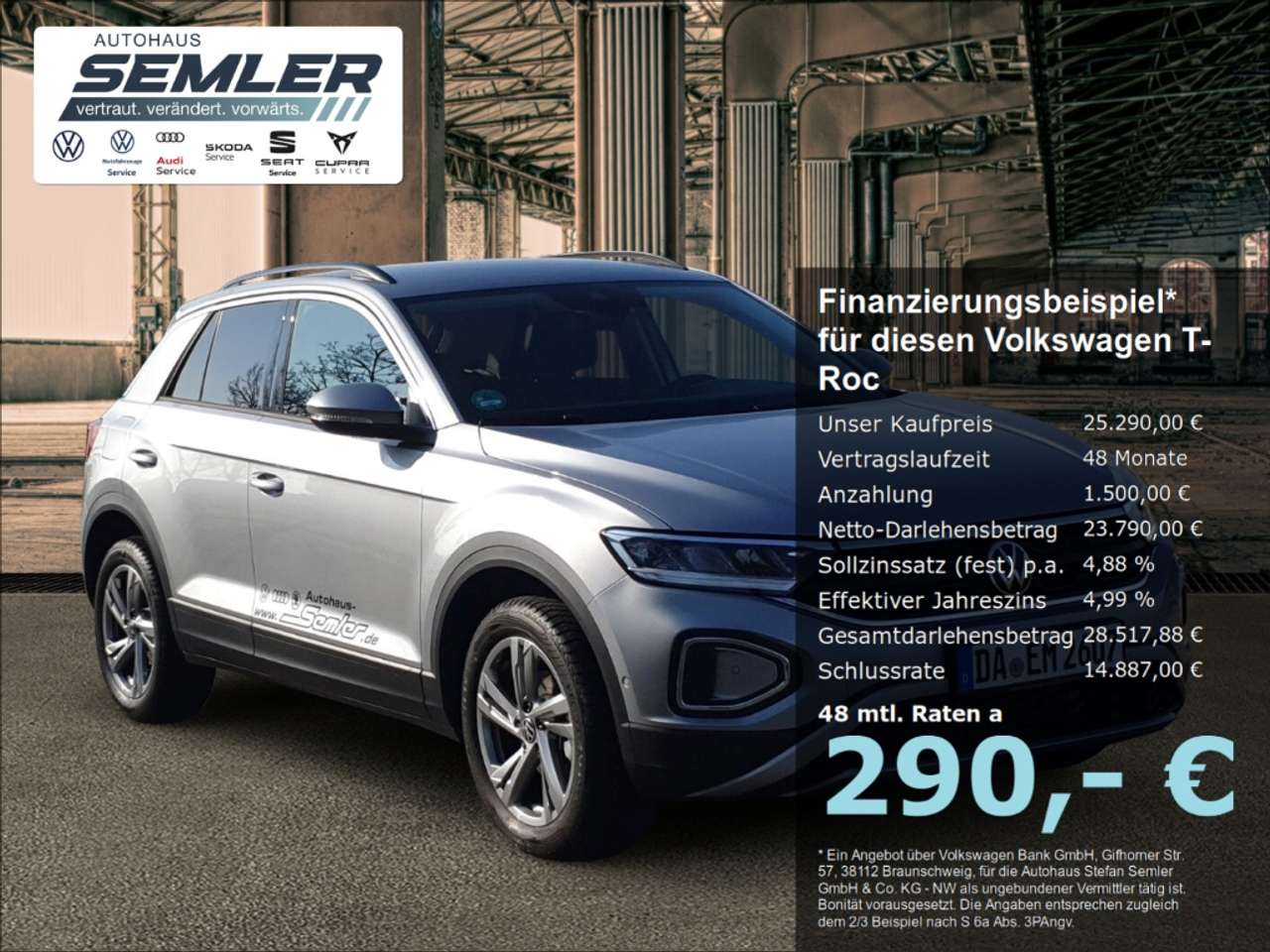 Volkswagen T-Roc — Volkswagen T-Roc Life 1.5 TSI 6-Gang R-KAM KESSY ACC APP-CON
