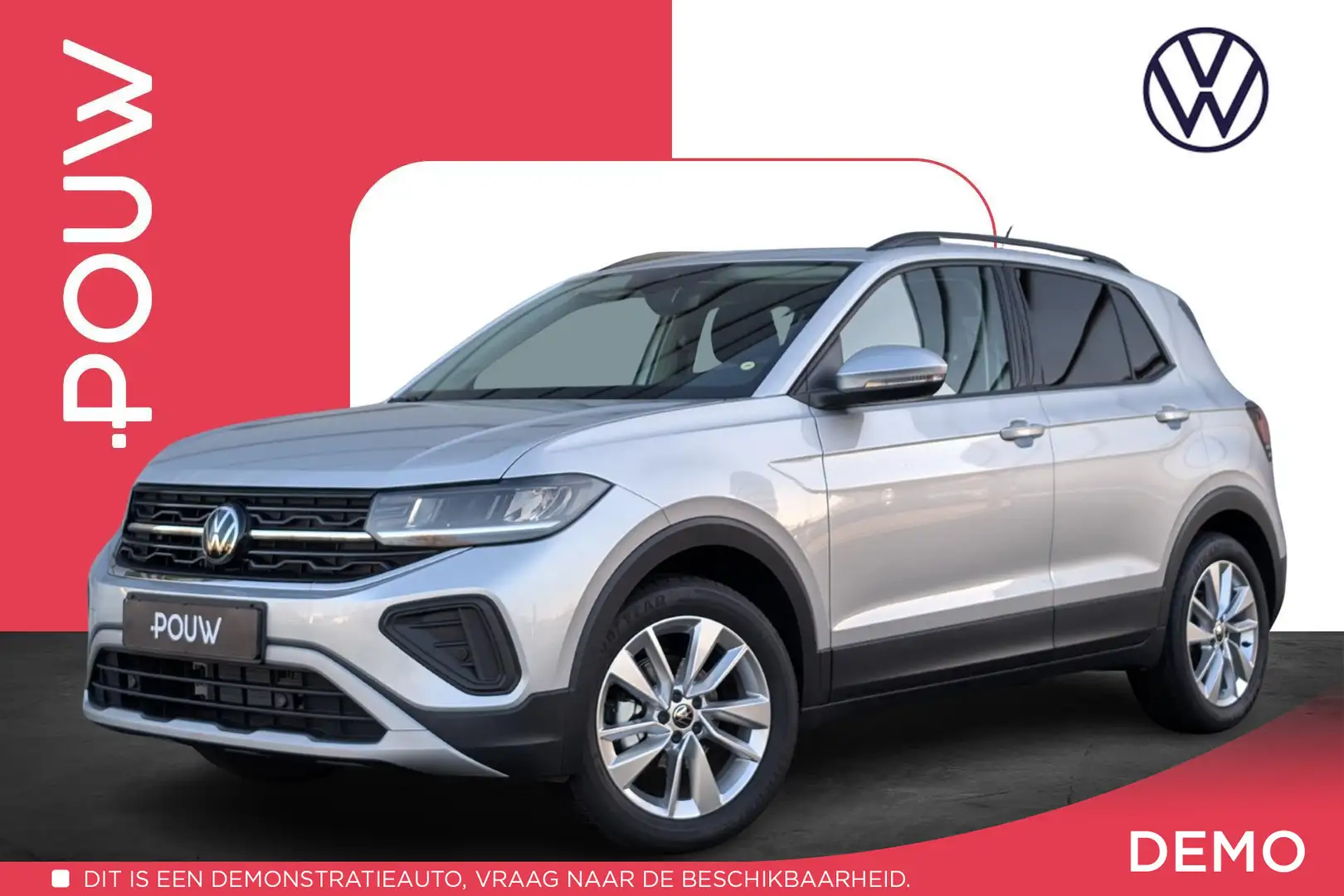 Volkswagen T-Cross 1.0 TSI 95pk Life Edition | Navigatie | Stoelverwa Zilver - 1