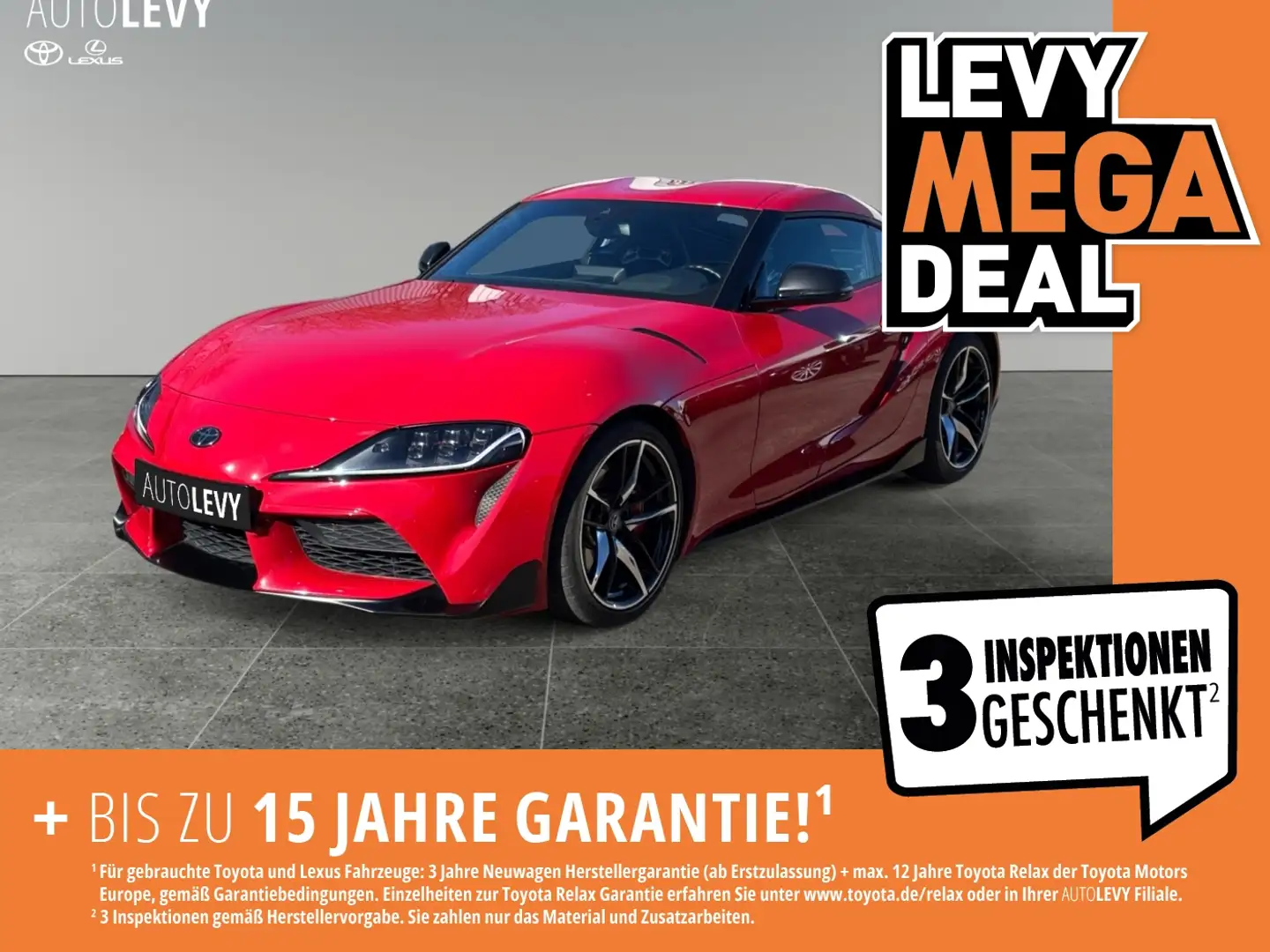 Toyota Supra GR 3.0 Premium *JBL*HUD* Piros - 1