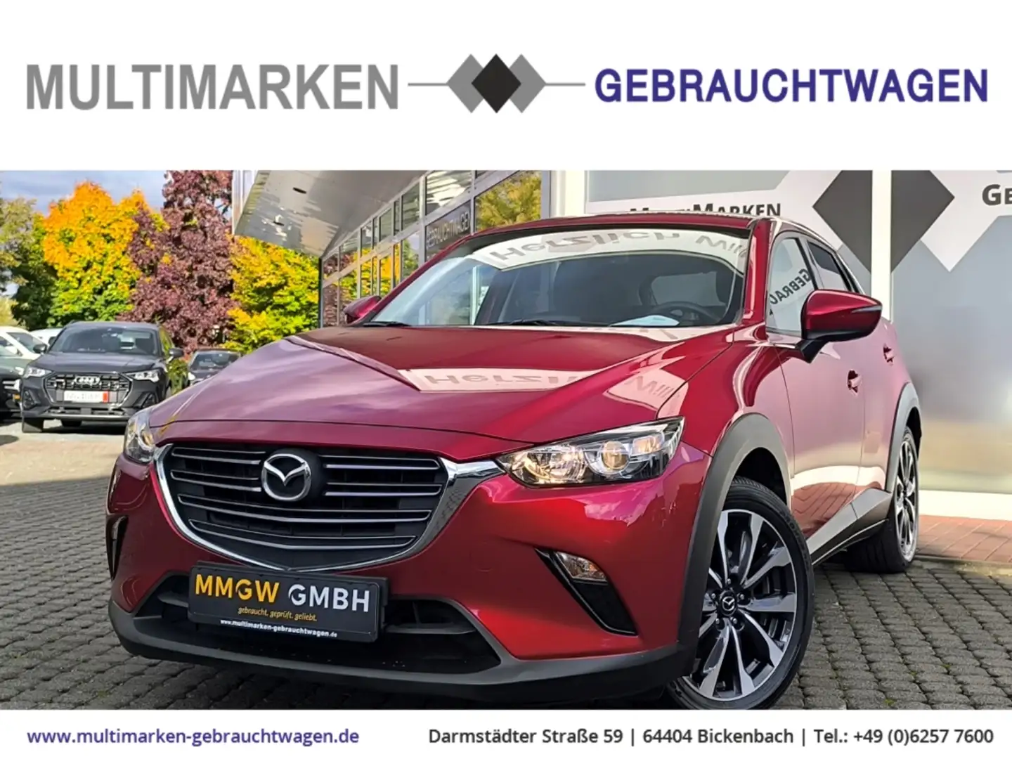 Mazda CX-3 Ad vantage 2.0 SKYACTIV-G 121 EU6d/CarPlay/Klima Rouge - 1