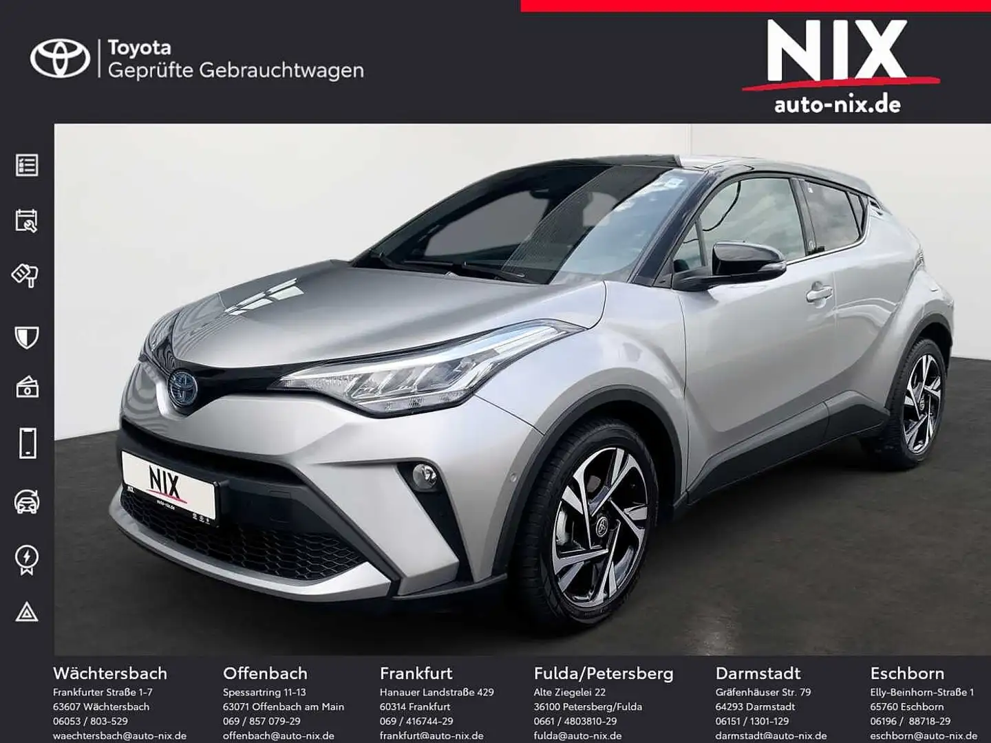Toyota C-HR 2.0 Hybrid Team D KLIMA KAMERA LED SHZ Plateado - 1