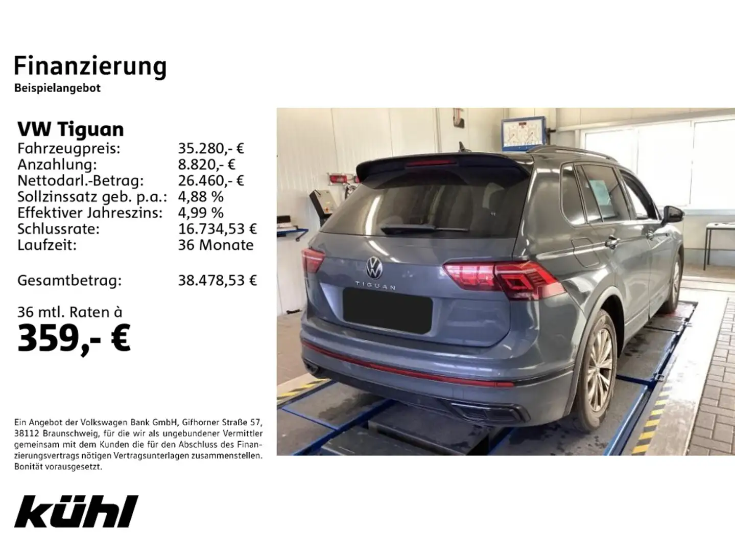 Volkswagen Tiguan 2.0 TDI DSG R line IQ.Light/ACC/App/Navi/ Grau - 2