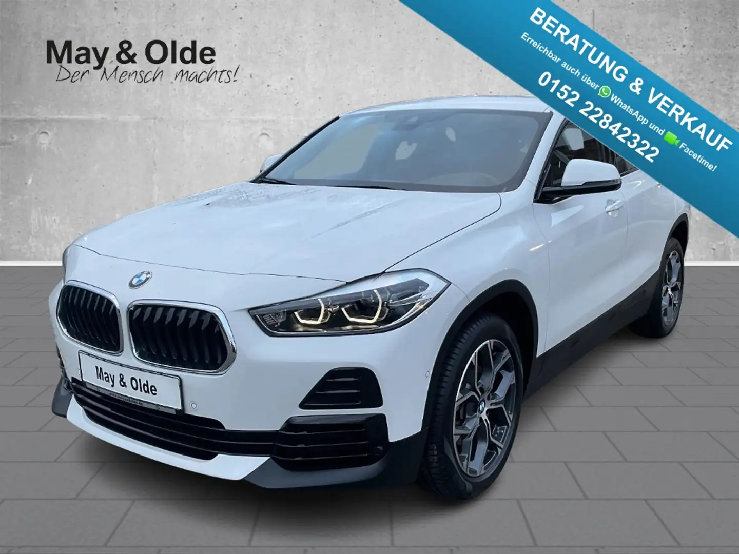 BMW X2 sDrive18i Aut Navi LED RFK SHZ PDC Klimaaut DAB Weiß - 1