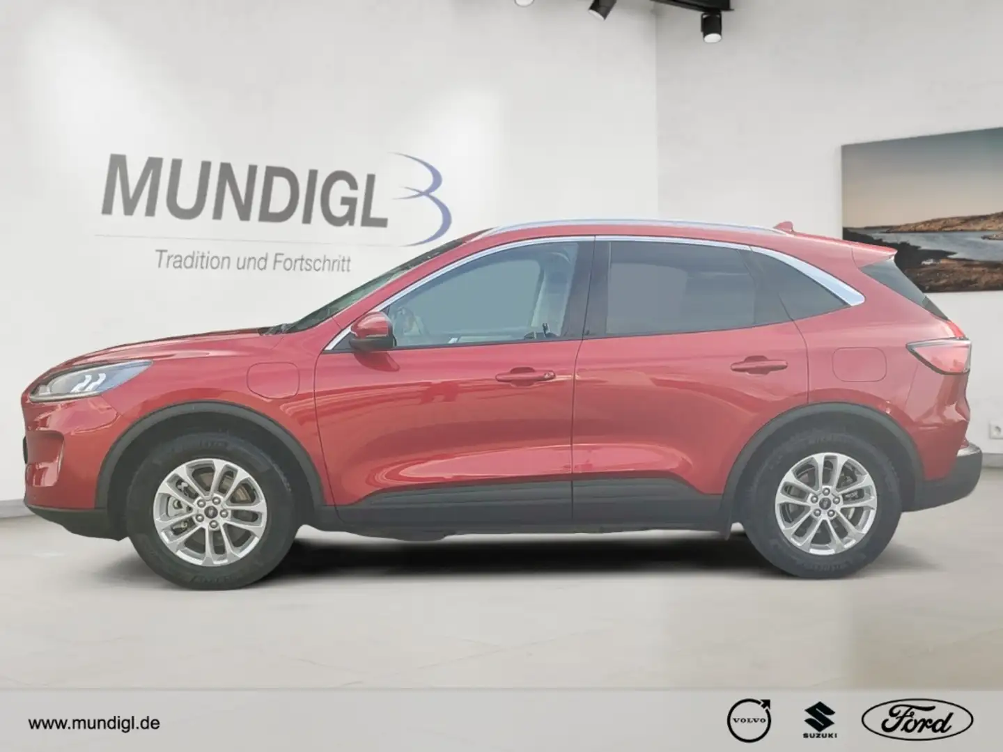 Ford Kuga Titanium PHEV NAVI AHK RFK Klimaaut Autom SHZ FSH Rot - 2